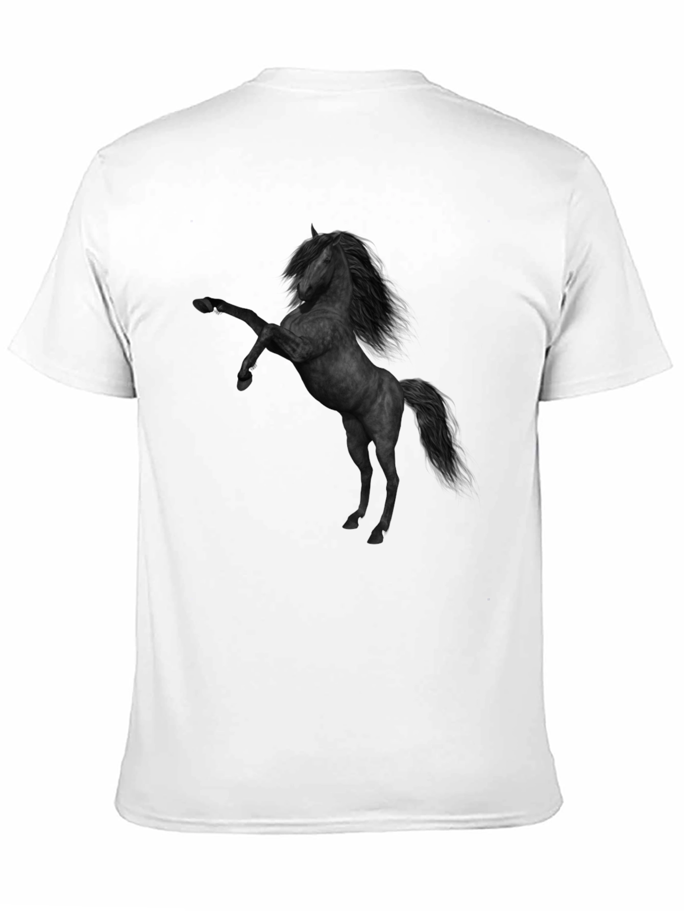 Black Black Horse Graphic Tee - Stylish Men's T-Shirt view 11