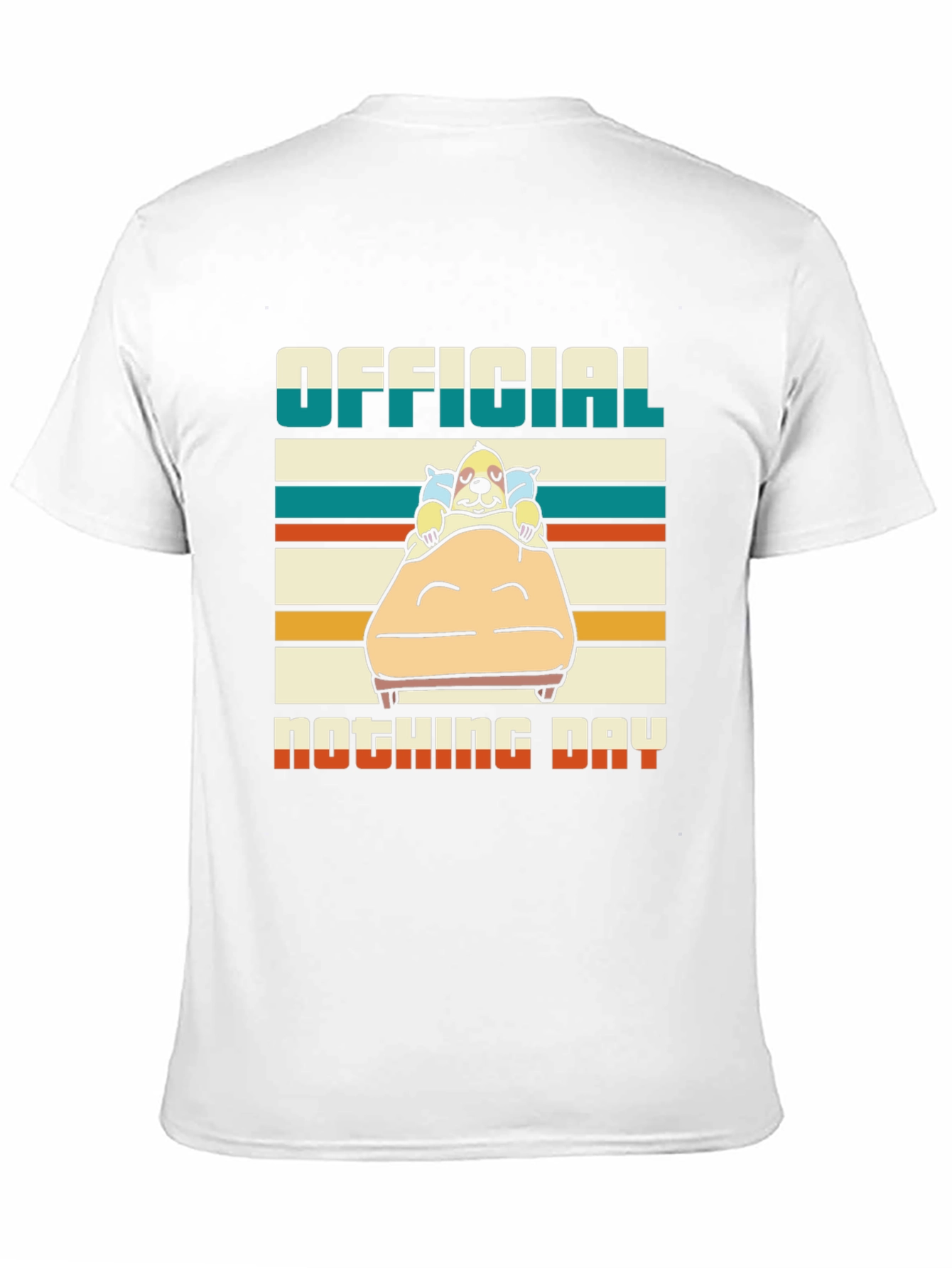 Black Official Nothing Day T-Shirt - Relaxed Dog Design view 11