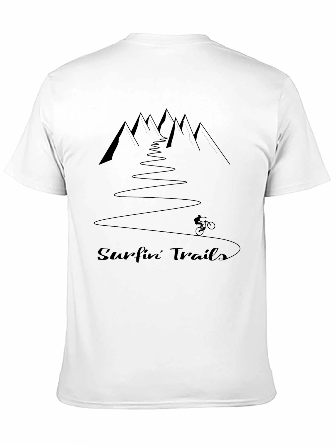 Black Surfin' Trails Black Graphic Tee view 11