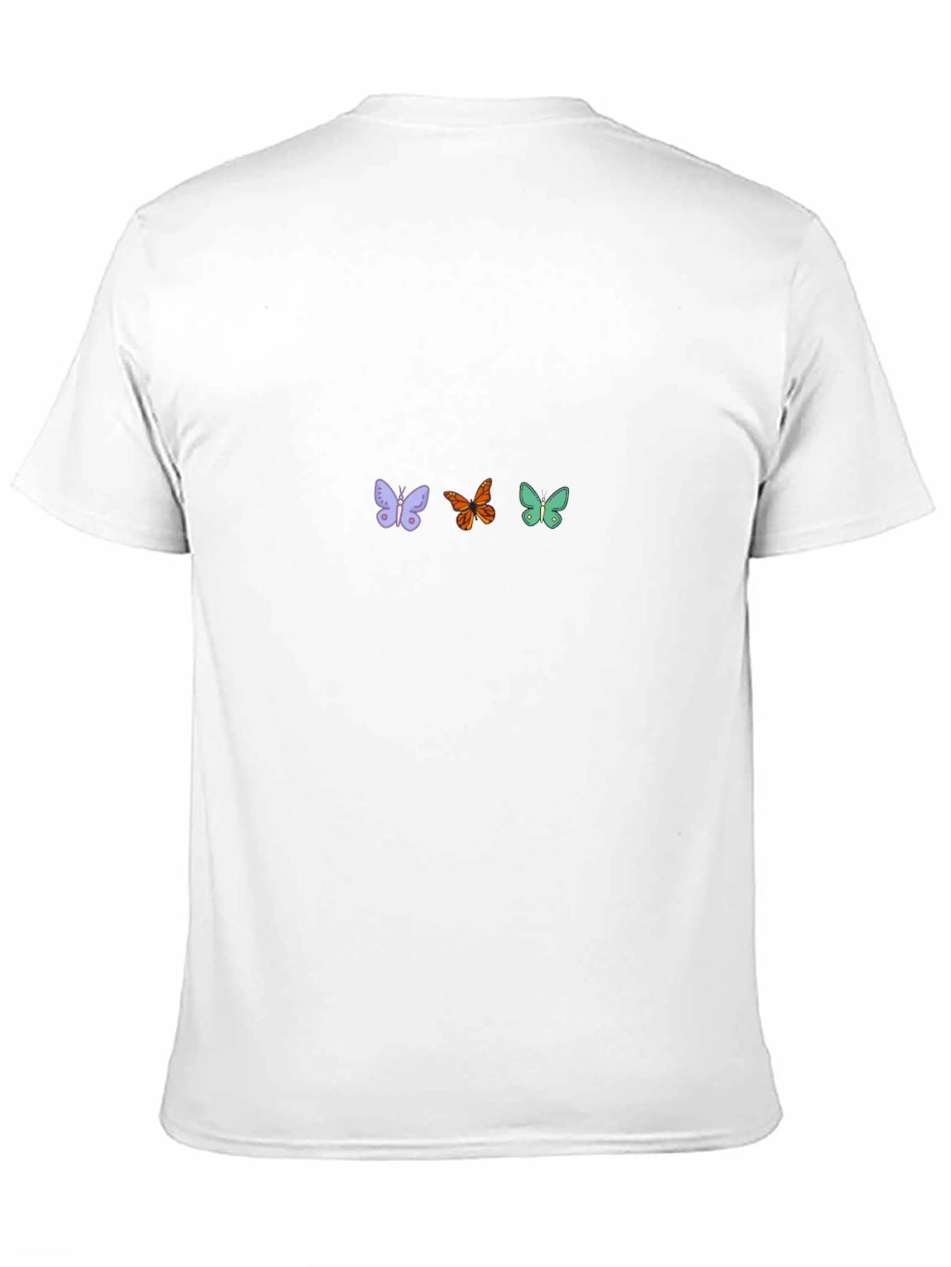 Black Butterfly T-Shirt - Casual Graphic Tee view 11