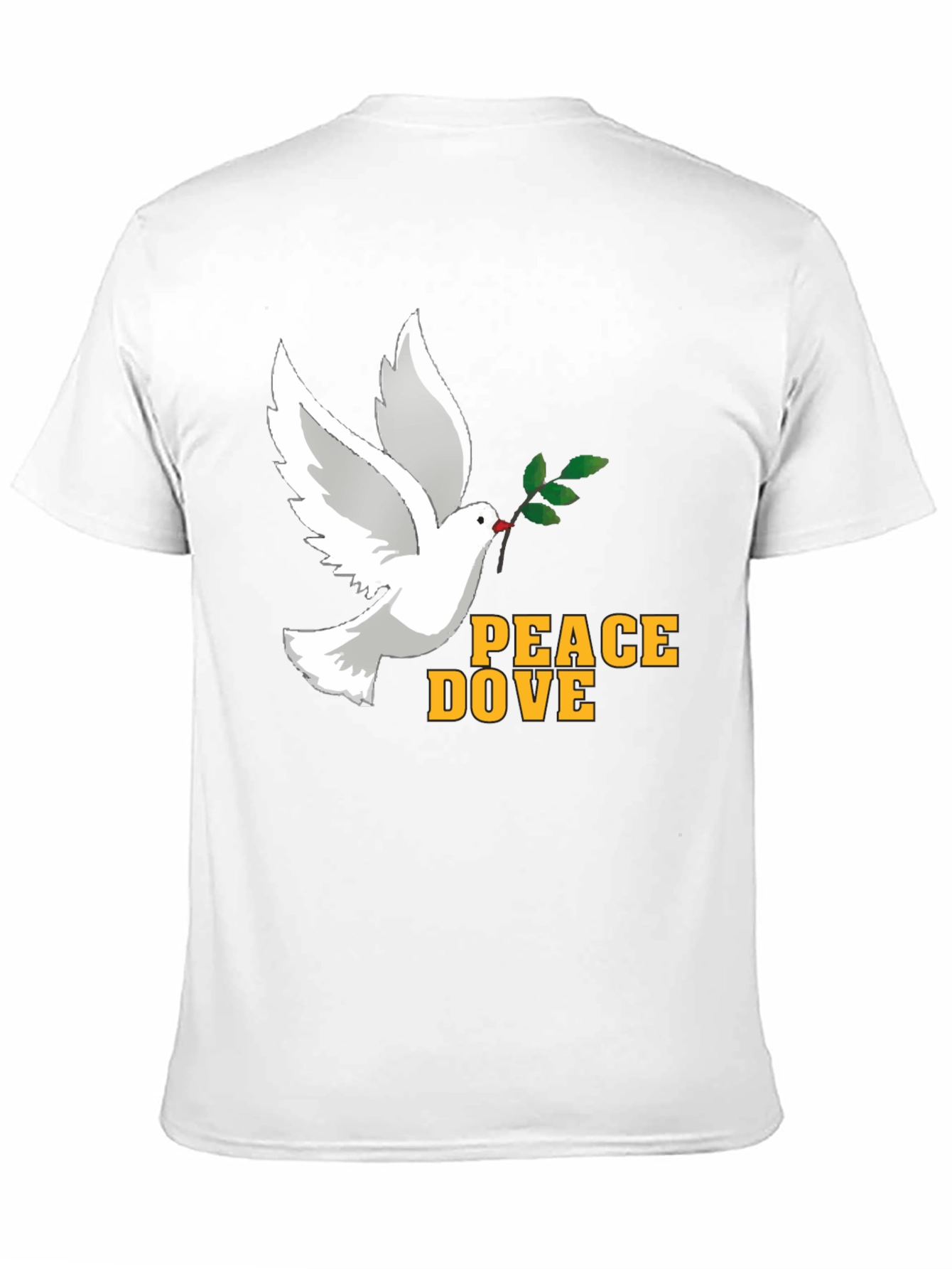 Black Peace Dove Graphic T-Shirt - Soft Cotton Blend, Black view 11