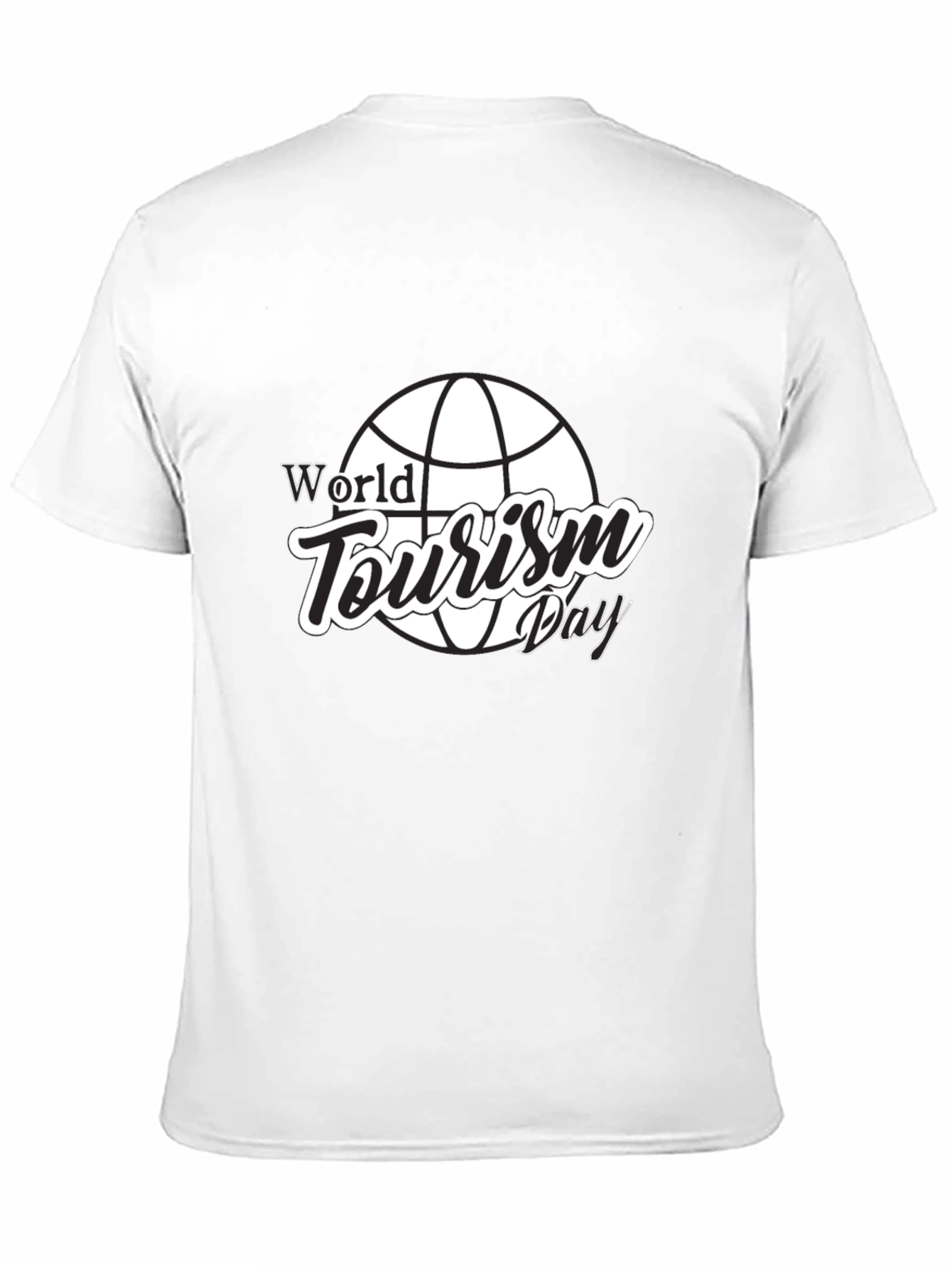 Black World Tourism Day Graphic Tee - Black view 11