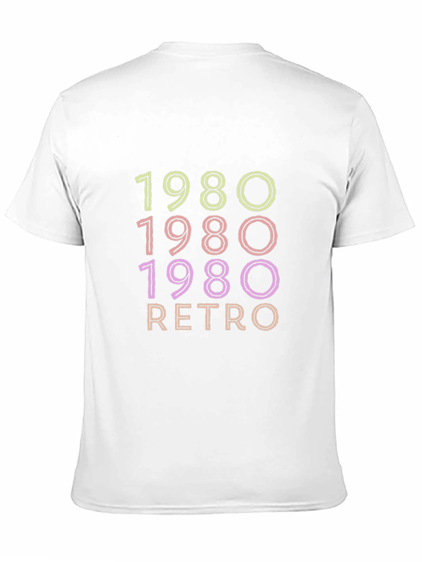 Black 1980 Retro Graphic Tee - Vintage Style Shirt view 11