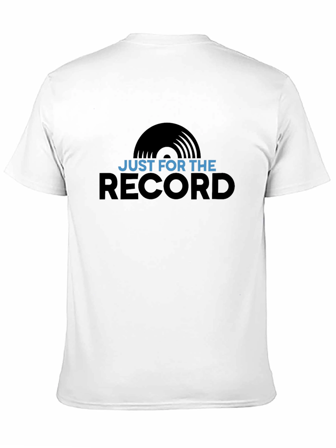 Black Just For The Record Graphic Tee - Black Cotton T-Shirt view 11