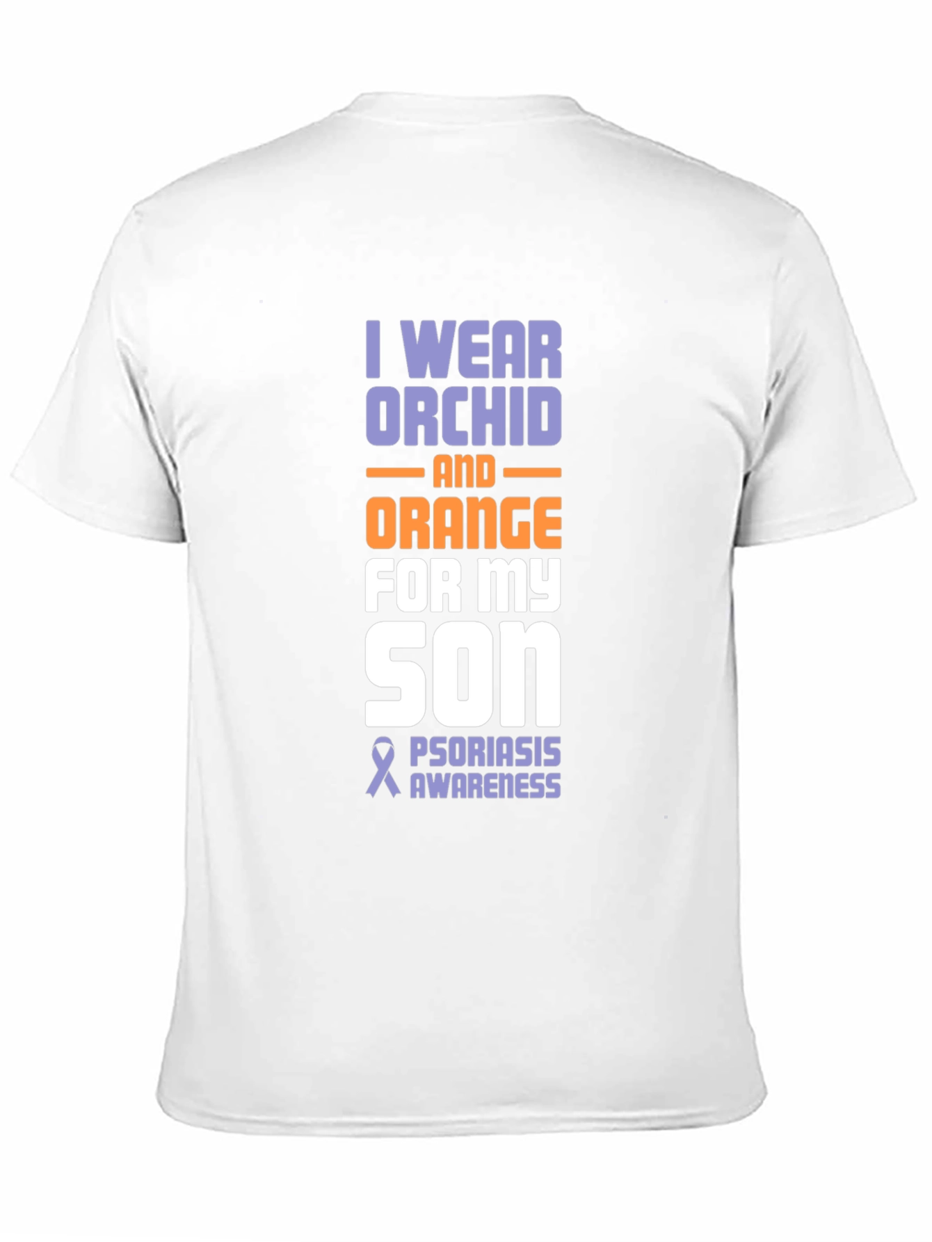 Orchid & Orange Psoriasis Awareness Son T-Shirt - 11