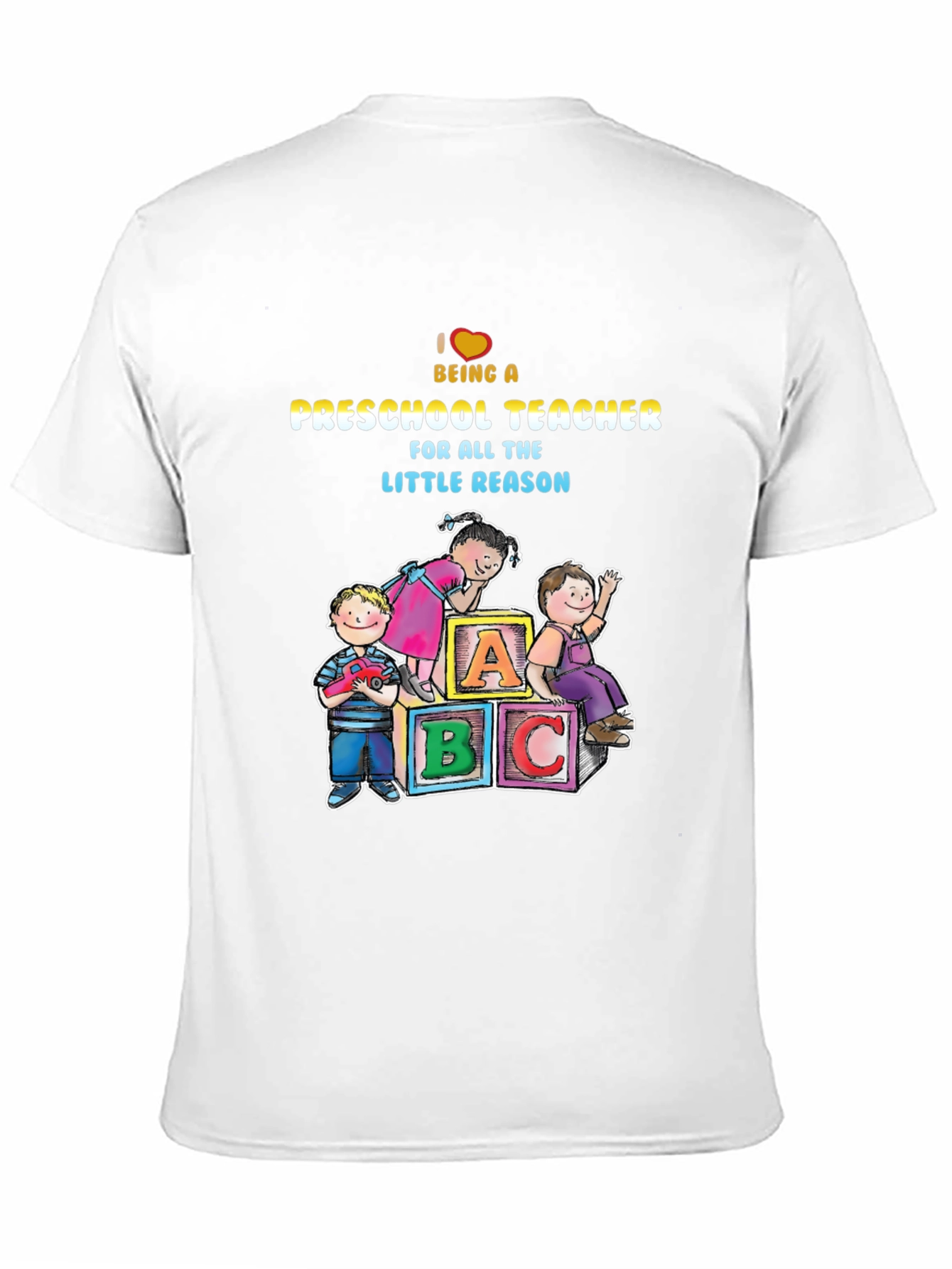 Black Preschool Teacher Graphic Tee view 11
