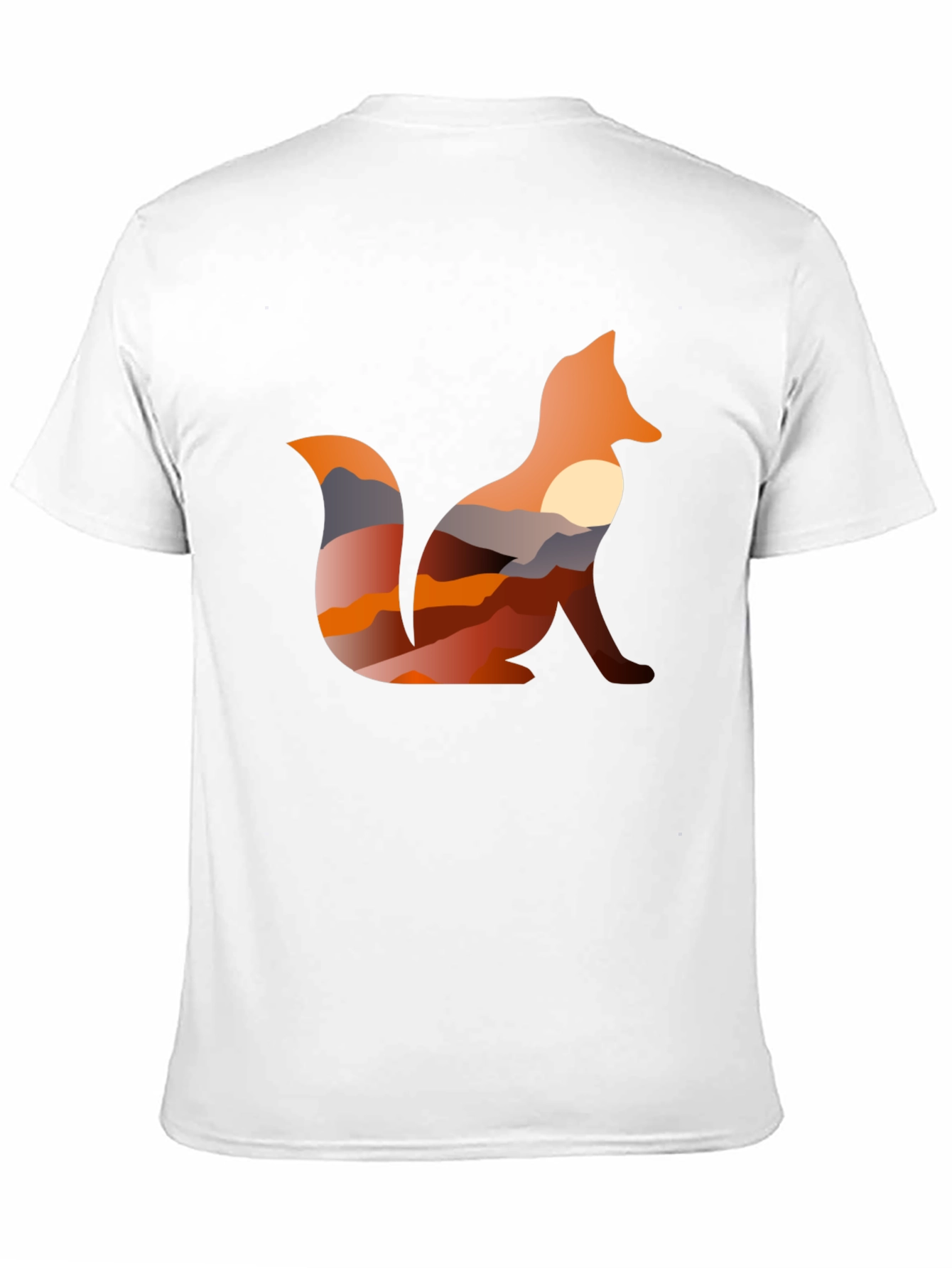 Black Fox Silhouette Sunset Graphic Tee - Unisex view 11
