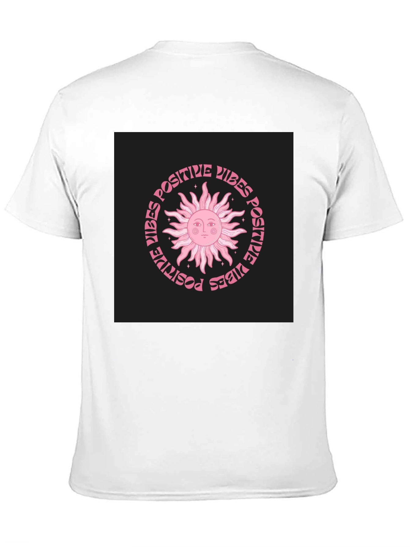 Black Positive Vibes Sun Graphic T-Shirt view 11