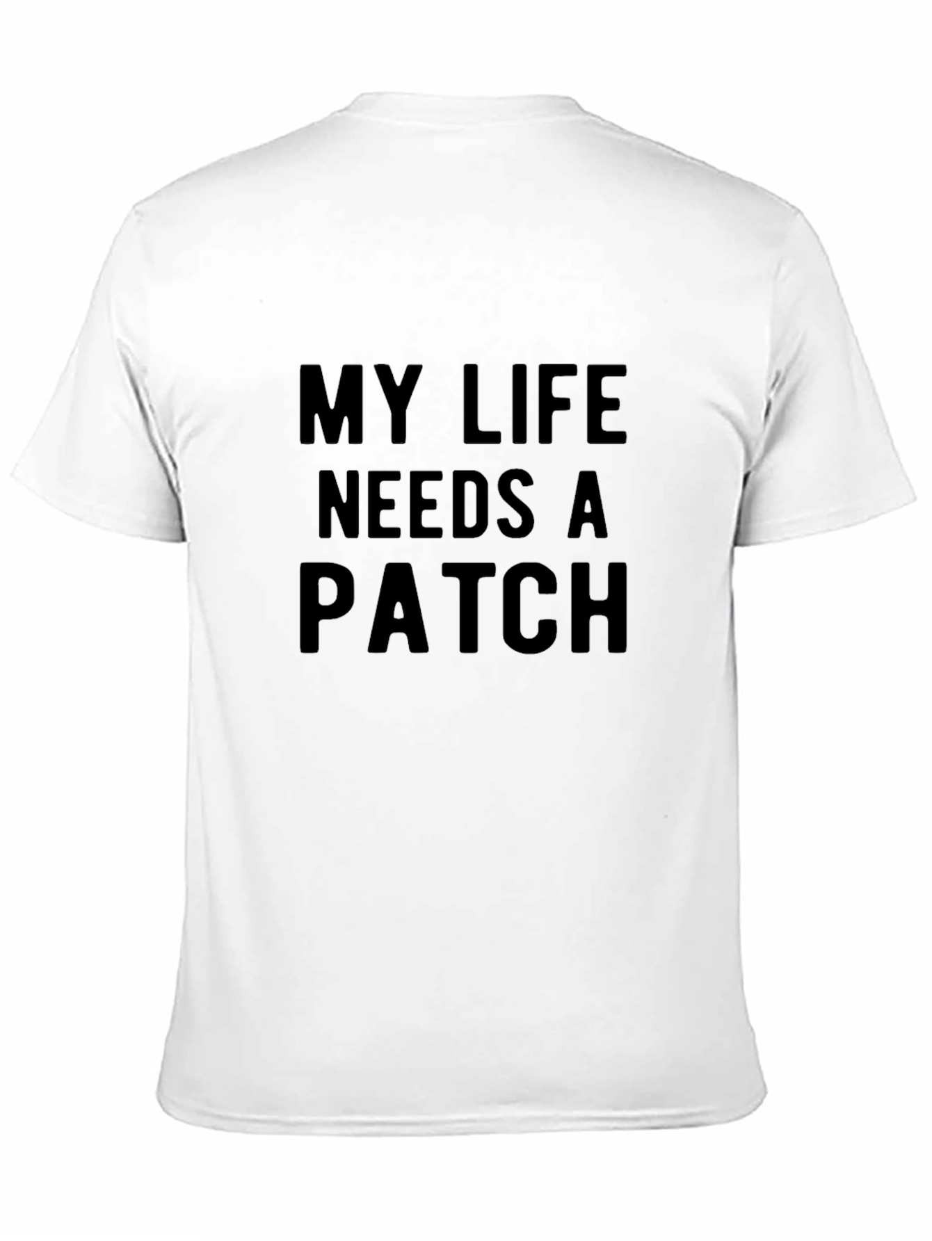 Black My Life Needs A Patch Graphic Tee - Black view 11