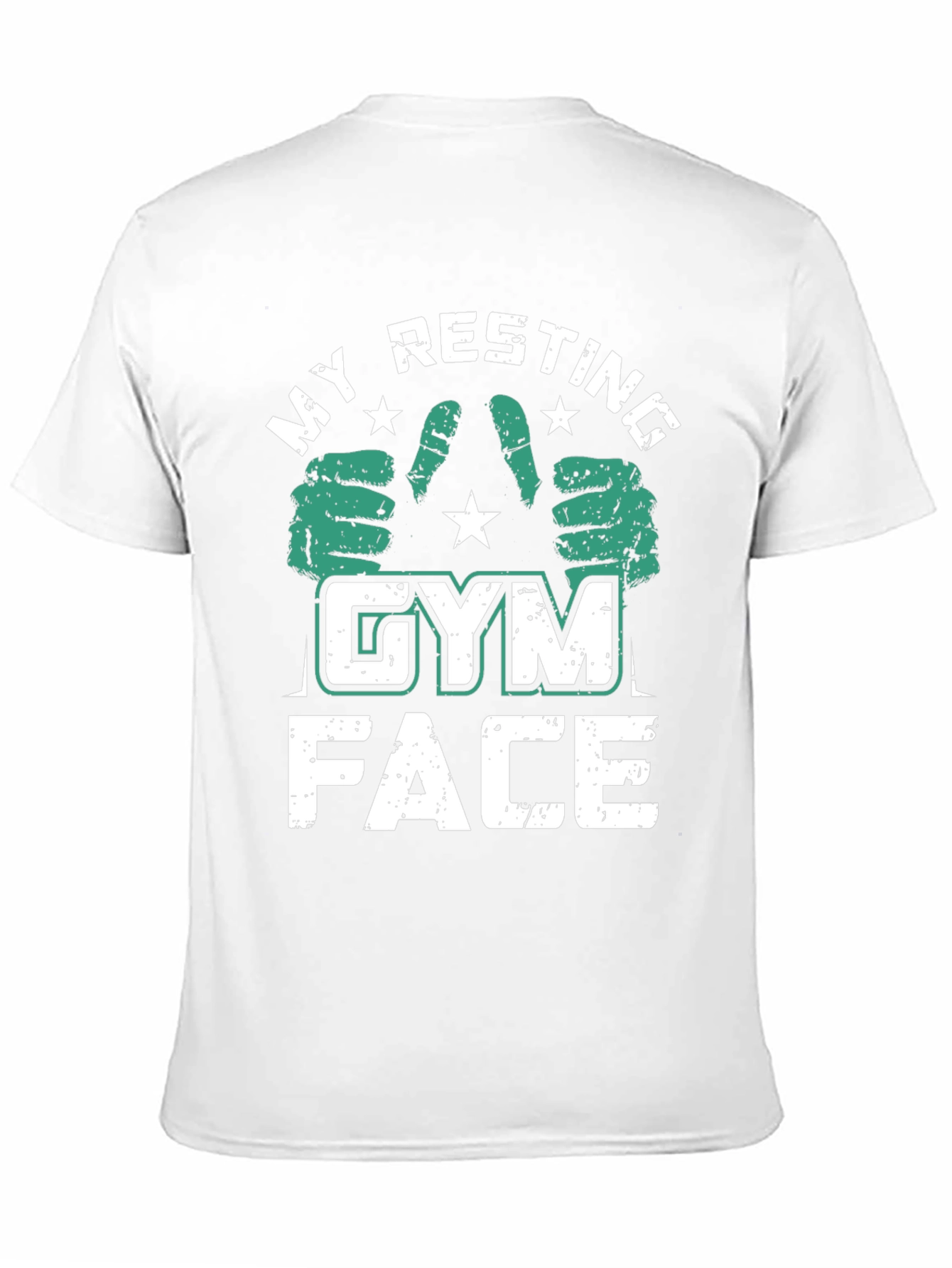 Black My Resting Gym Face Black T-Shirt view 11