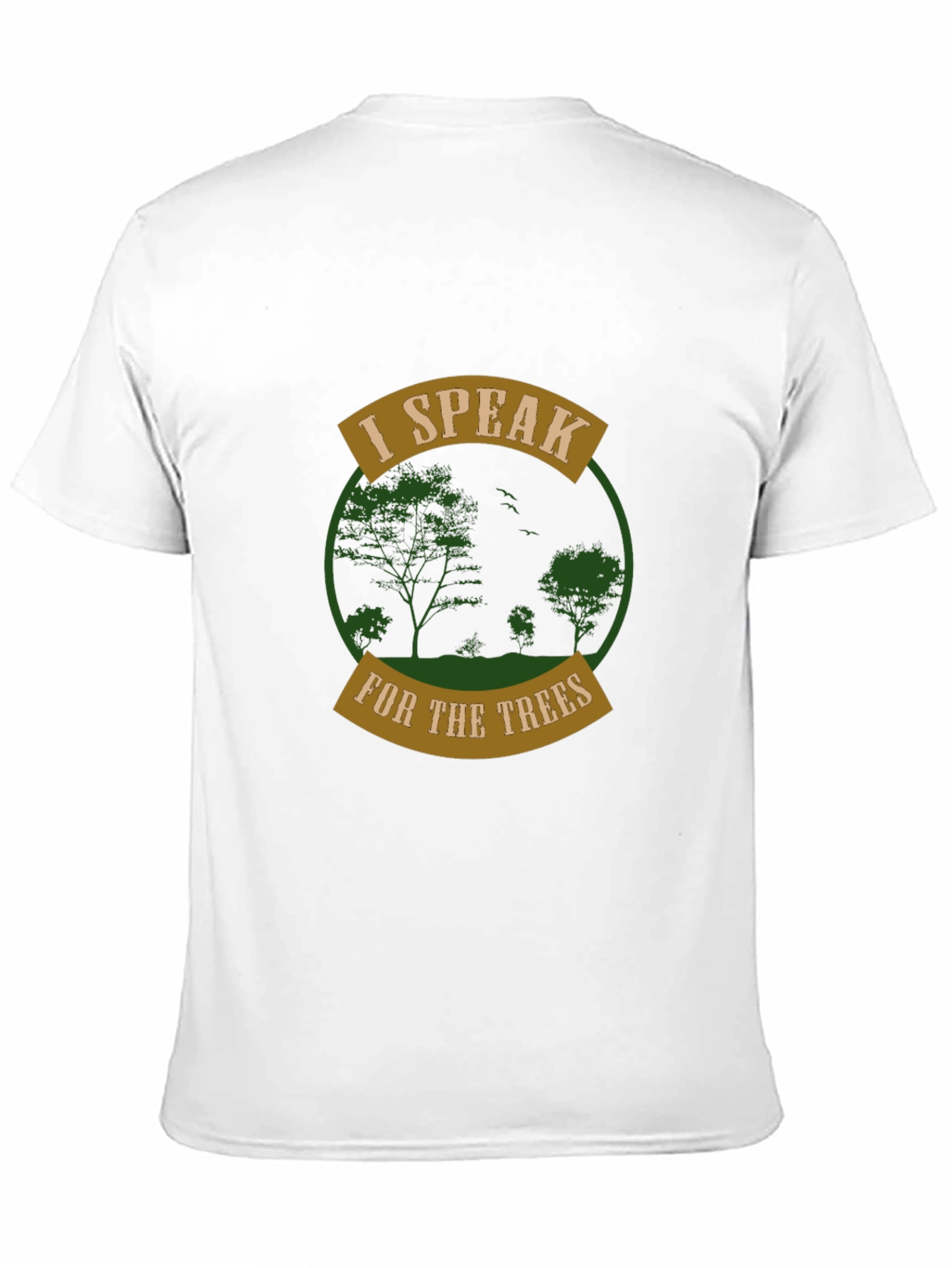 Black I Speak for the Trees Graphic Tee view 11