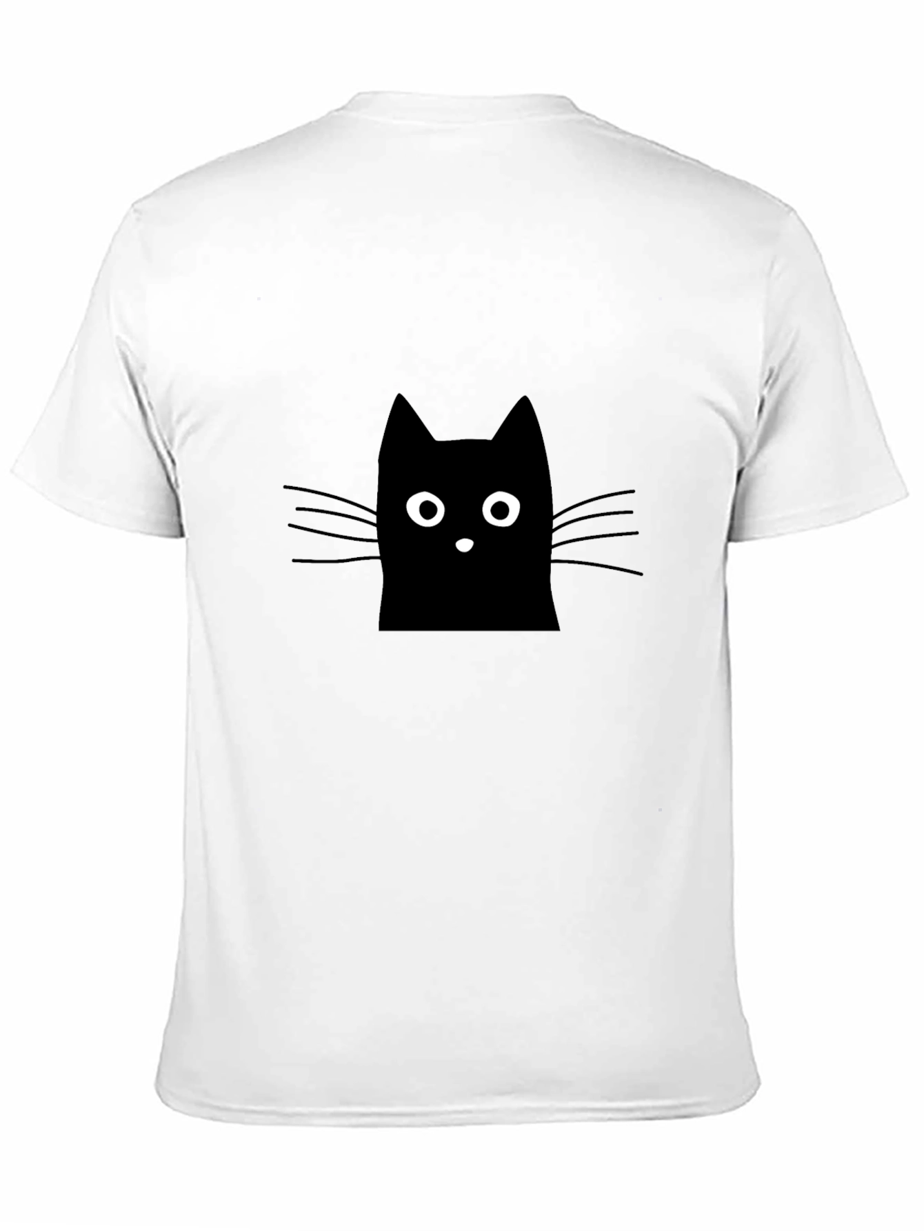 Black Black Cat Graphic Tee - Men's Casual Shirt view 11