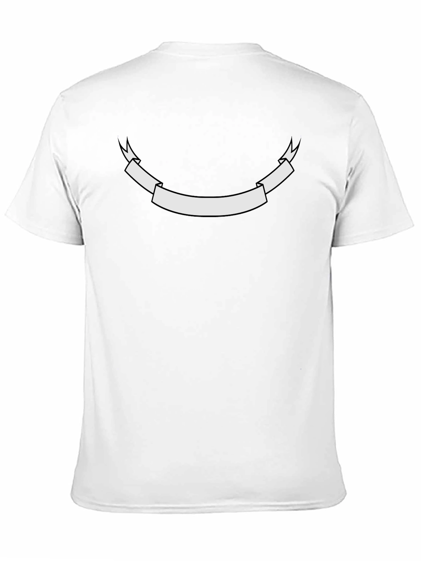Black Men's Black Graphic Tee - Customizable Banner Design view 11