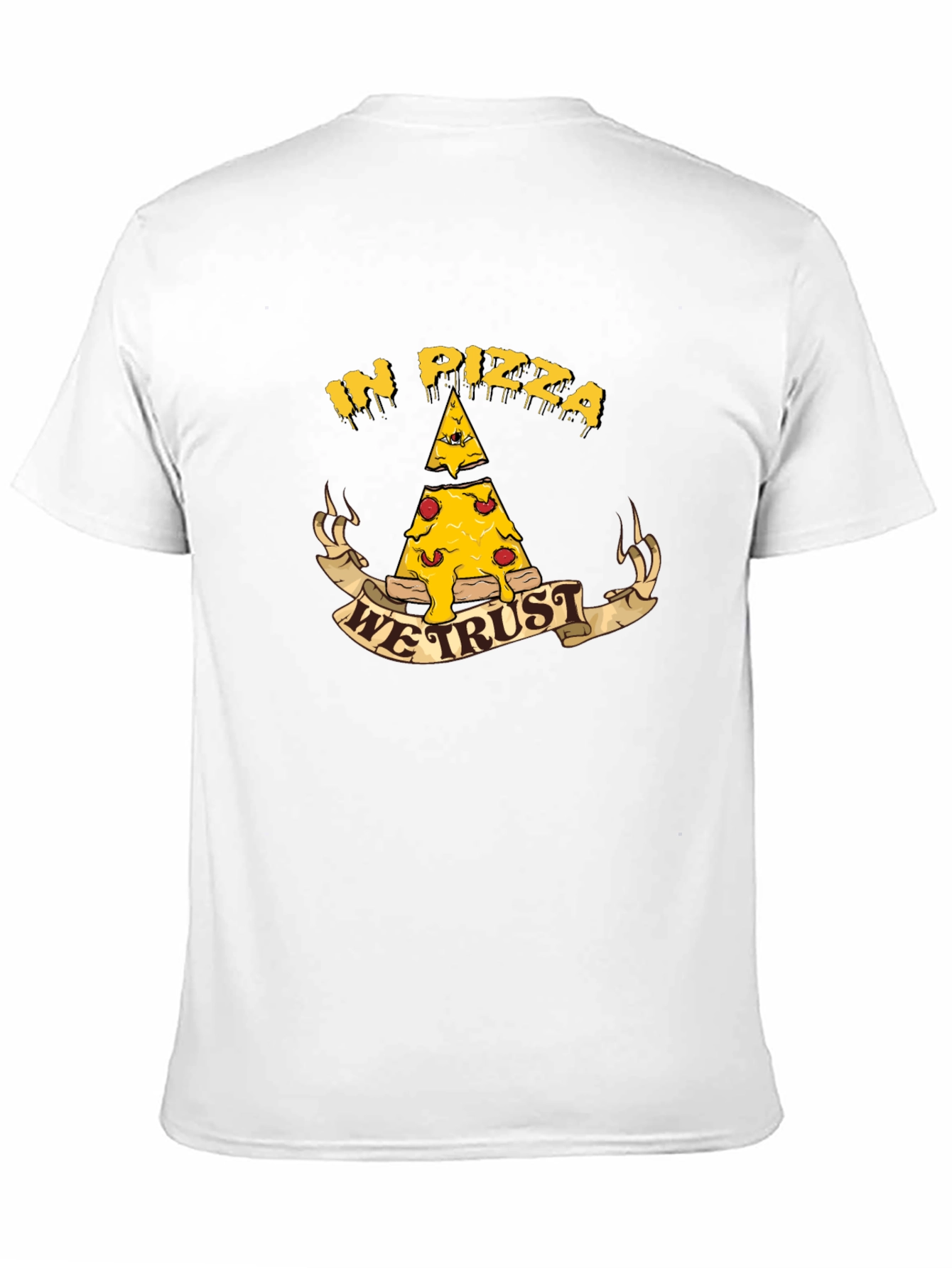 Black In Pizza We Trust T-Shirt - Funny Foodie Tee view 11