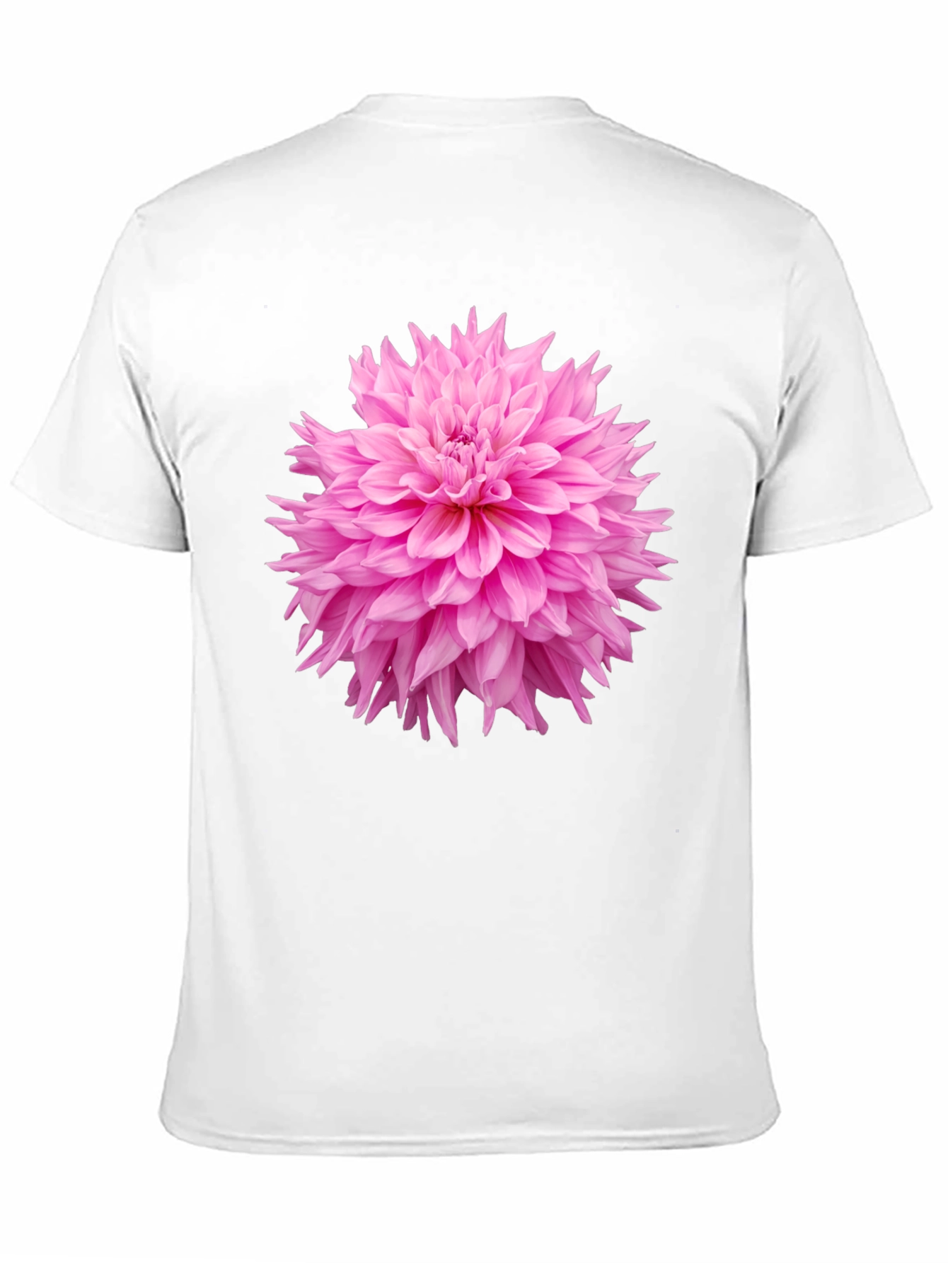 Black Black T-Shirt with Pink Flower Graphic view 11
