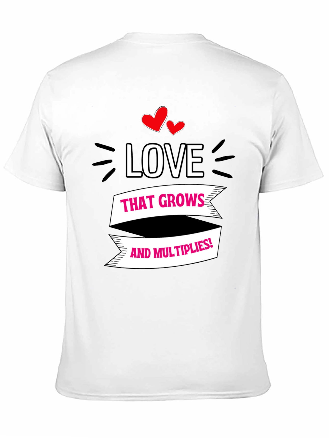 Black Love Grows T-Shirt - Black Cotton Tee view 11