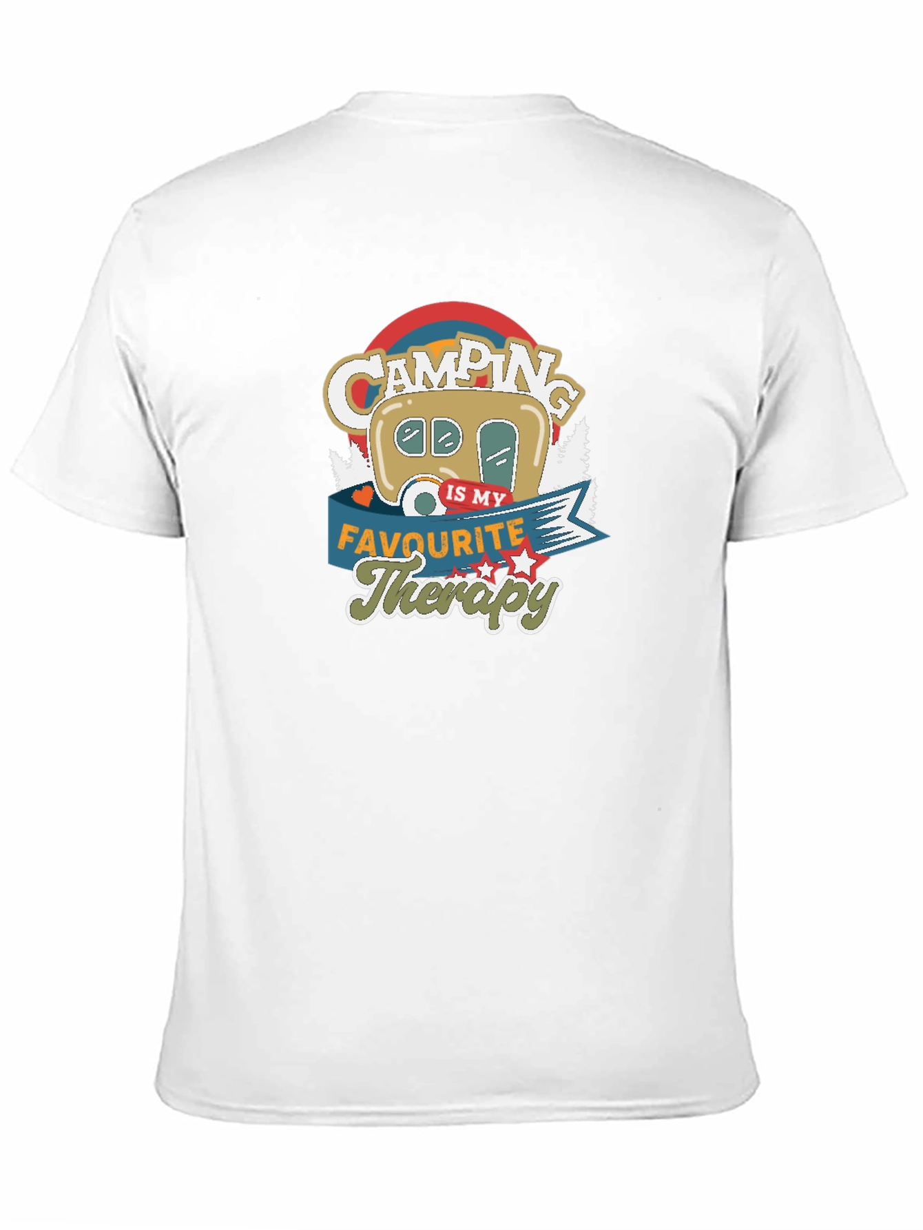 Black Camping Is My Favorite Therapy Graphic T-Shirt view 11
