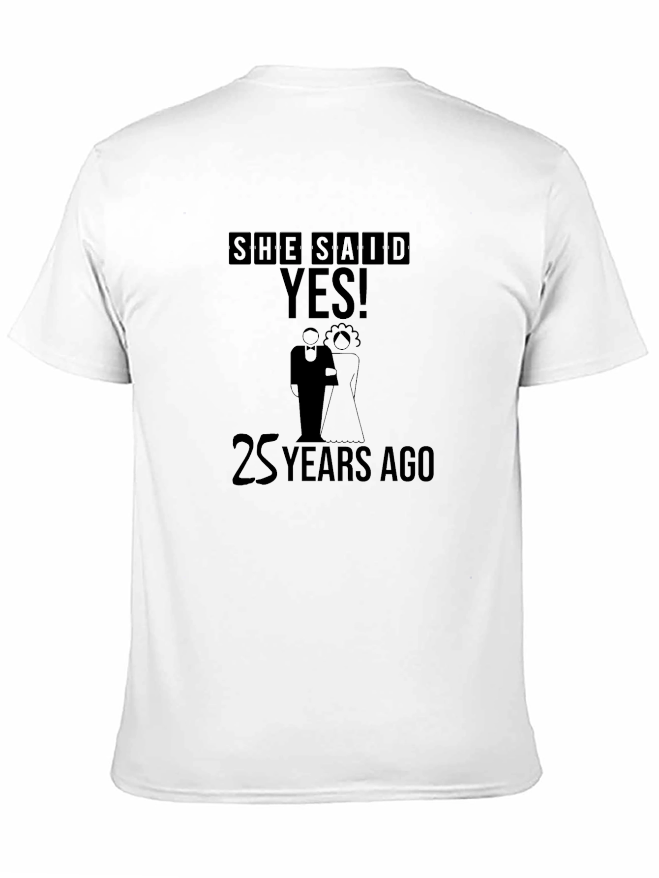 Black She Said Yes! 25 Years Ago Anniversary T-Shirt view 11