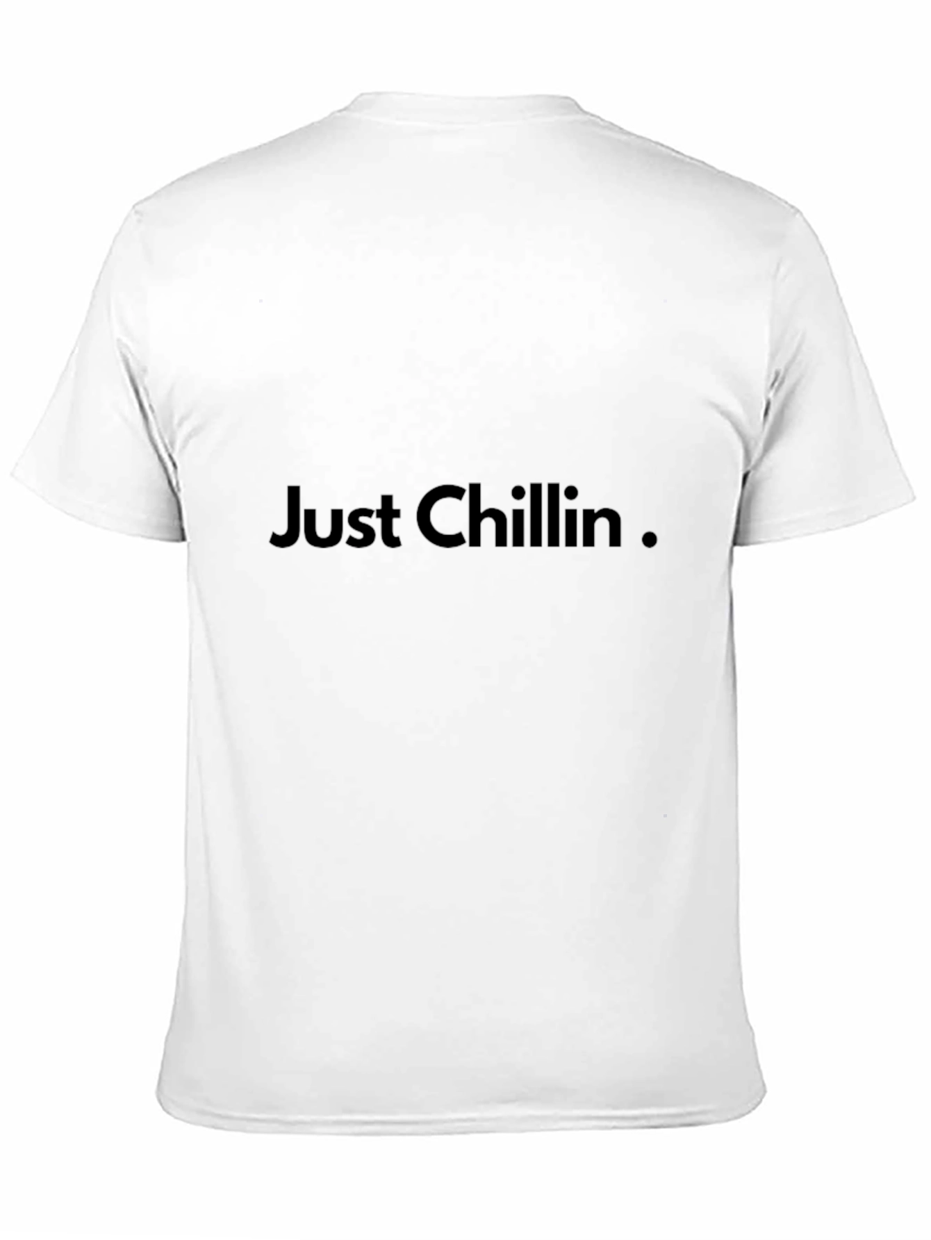Black Just Chillin' Black Graphic Tee view 11