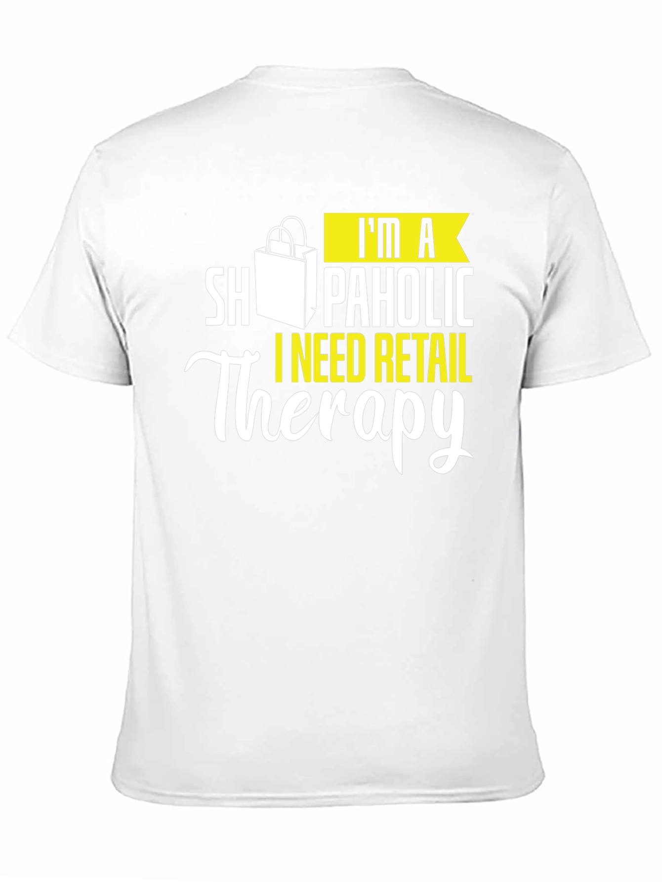 Retail Therapy Graphic Tee - Black Cotton T-Shirt - 11