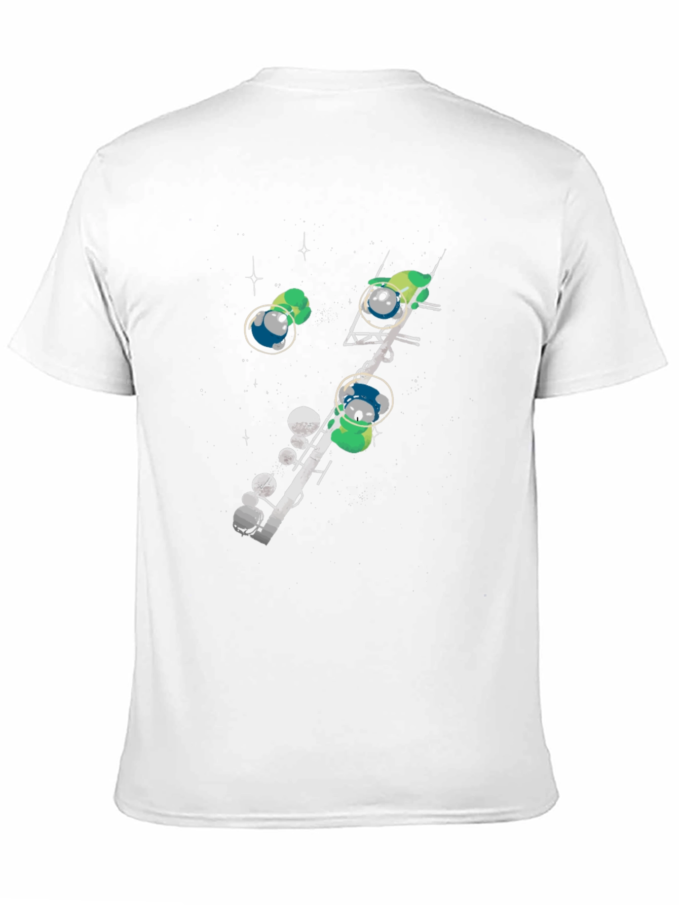 Black Space Koala T-Shirt - Astronaut Design view 11