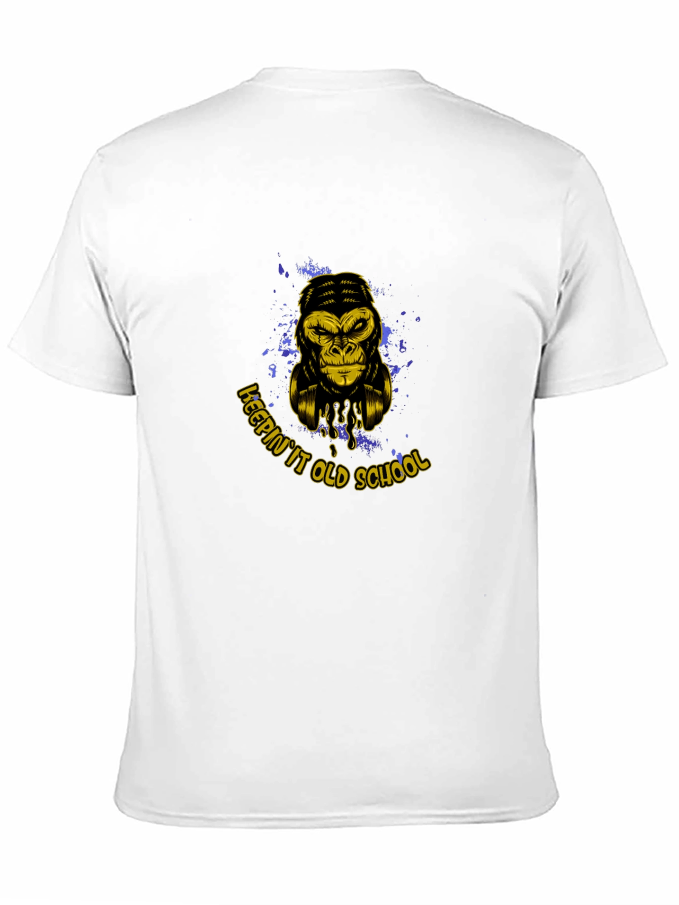 Black Keepin' It Old School Gorilla Graphic T-Shirt view 11
