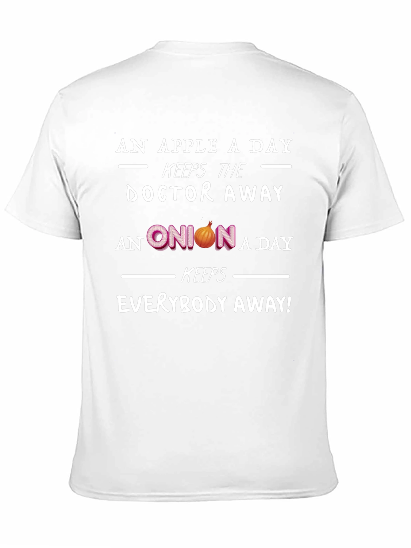 Black Funny Onion T-Shirt - Keeps Everybody Away! view 11