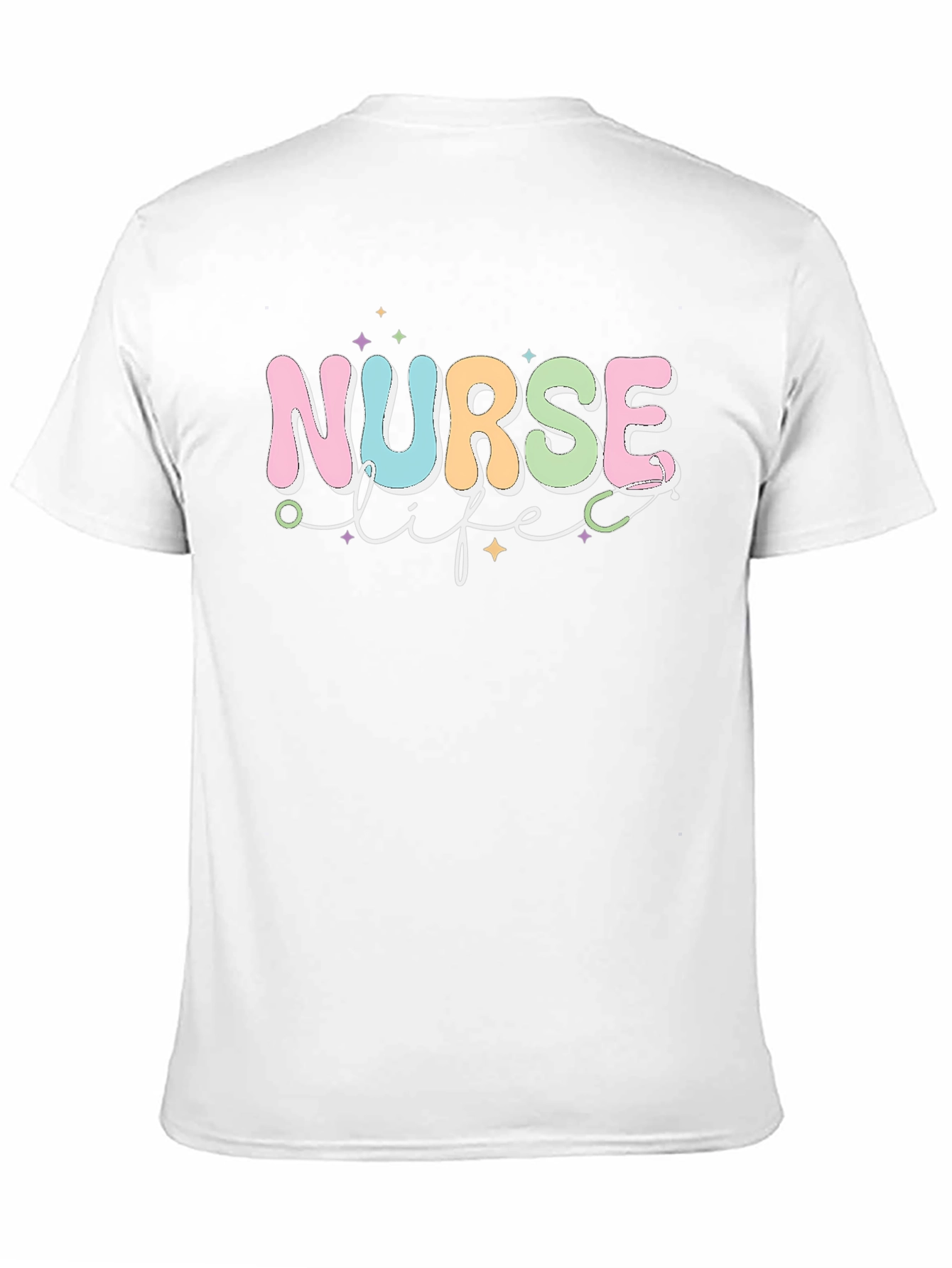Black Nurse Life Graphic Tee - Black Unisex T-Shirt view 11