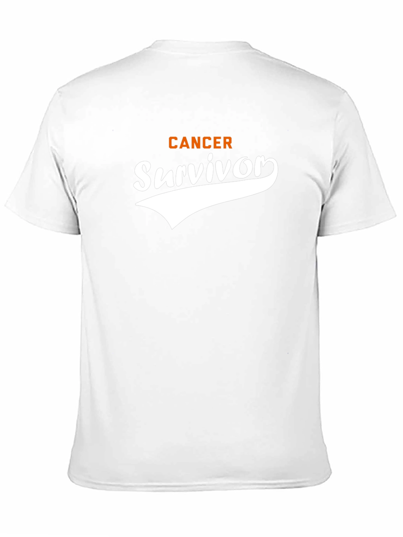 Black Cancer Survivor T-Shirt - Black Cotton Tee view 11