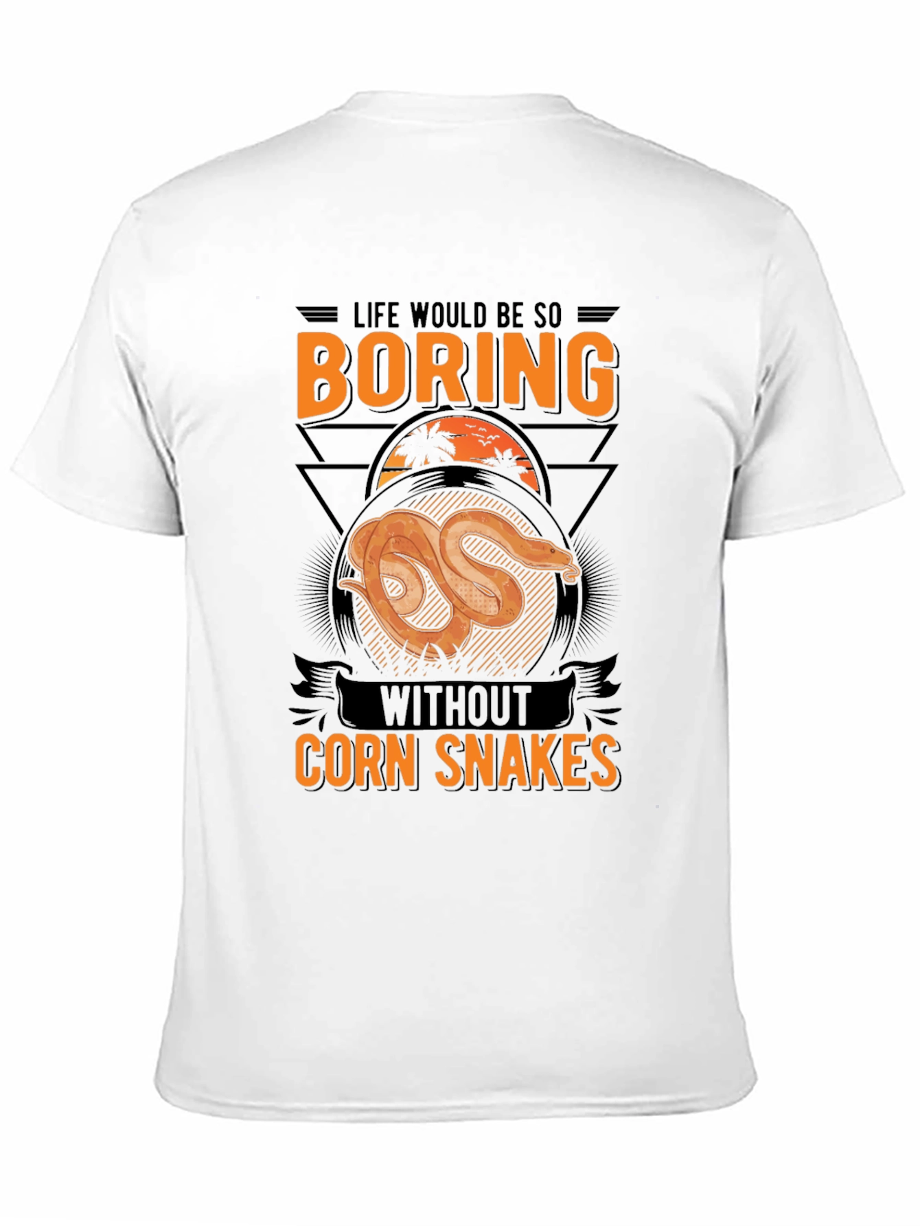 Black Boring Without Corn Snakes T-Shirt view 11