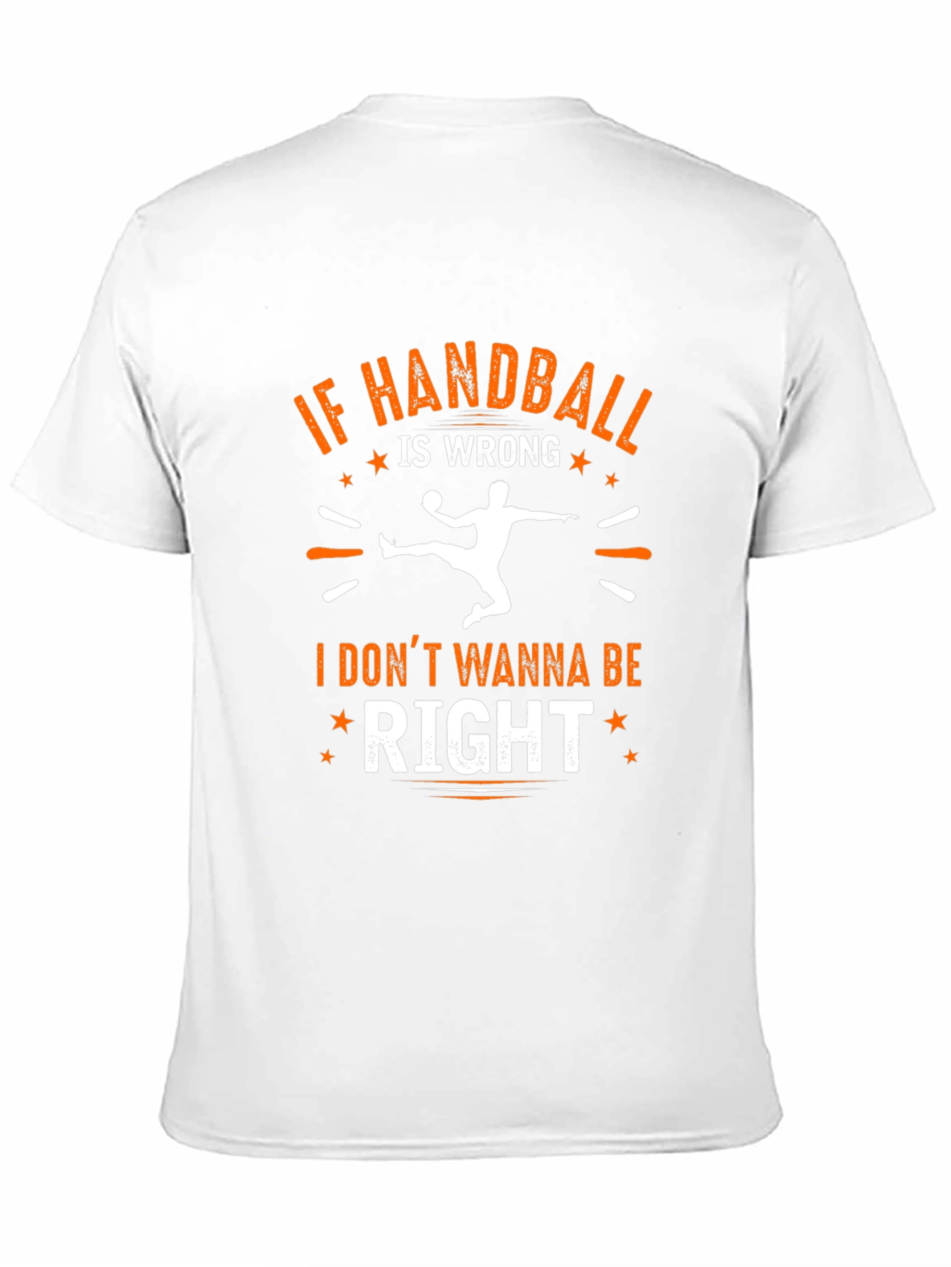 Black Handball Graphic T-Shirt - "If Handball is Wrong" view 11