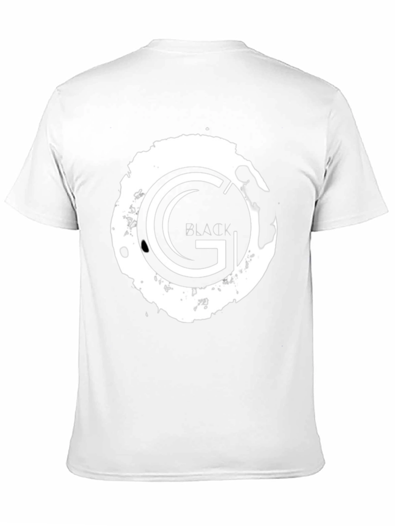 Black Black T-Shirt with G Graphic Design view 11