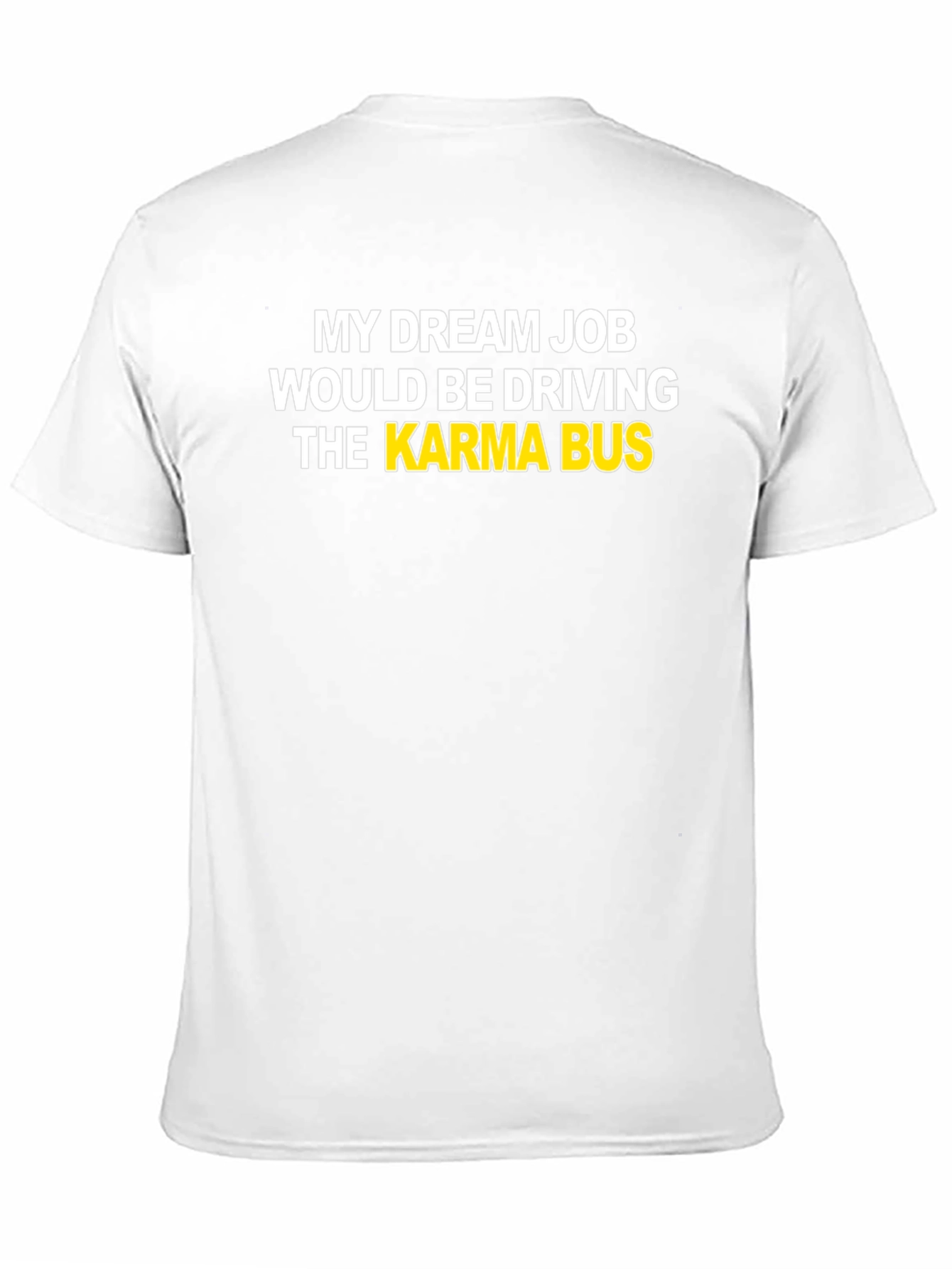Black Karma Bus Graphic T-Shirt - Novelty Statement Tee view 11