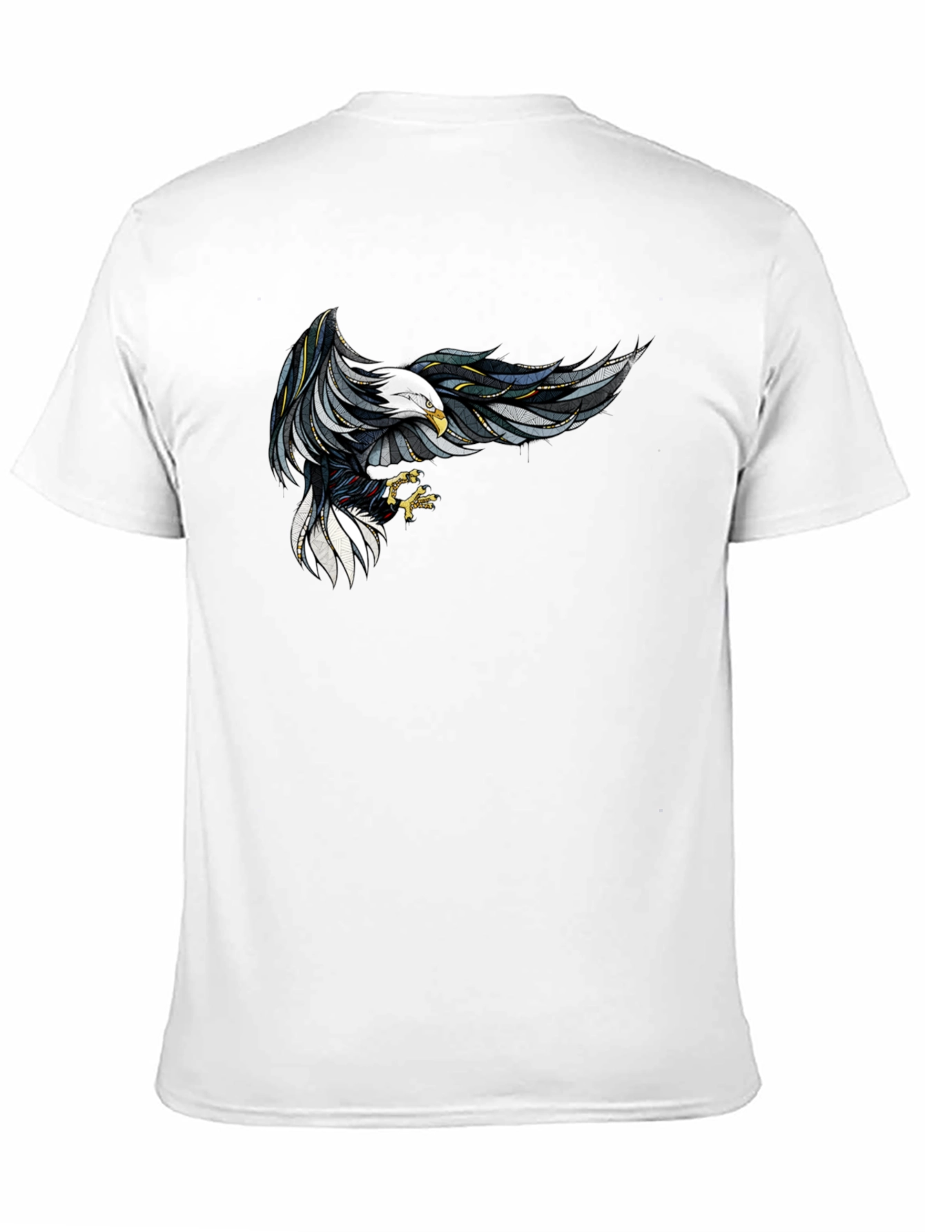 Black Eagle Graphic Print Black T-Shirt view 11
