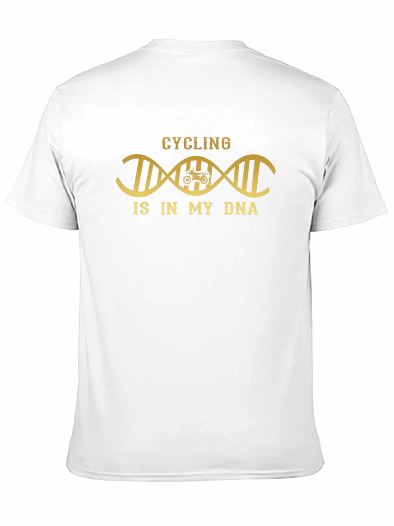 Black Cycling DNA T-Shirt - Black Cotton Tee for Bike Lovers view 11