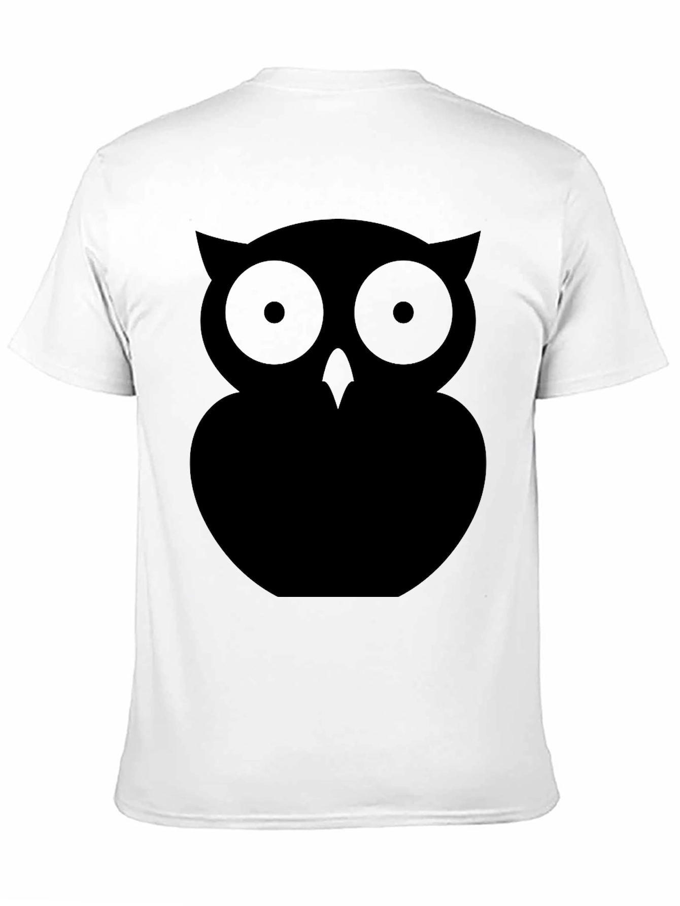 Black Black Owl Graphic Tee - Men's Casual Short Sleeve Shirt view 11
