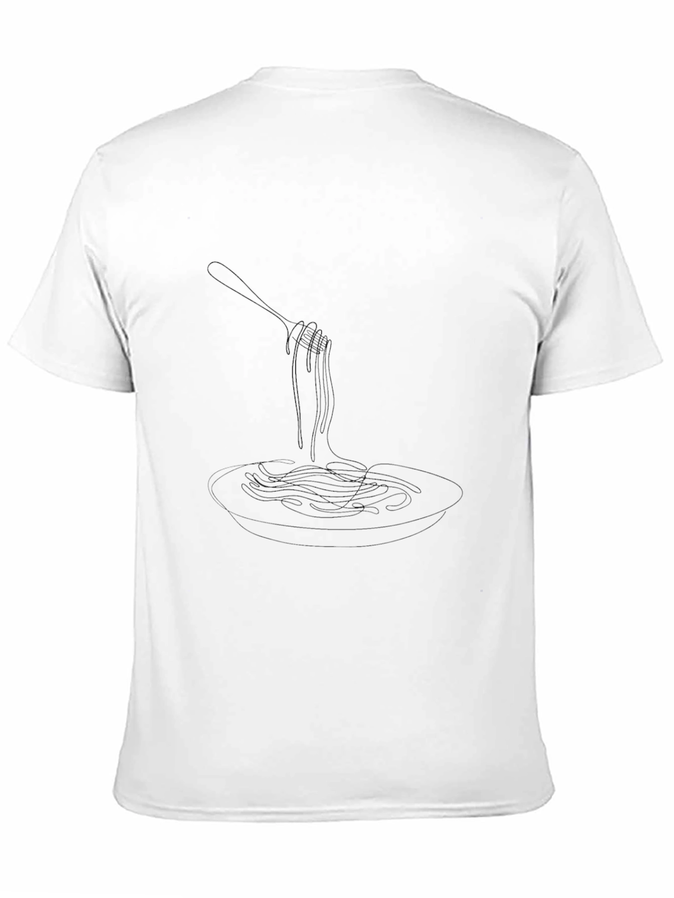 Black Men's Classic Black Crew Neck T-Shirt view 11