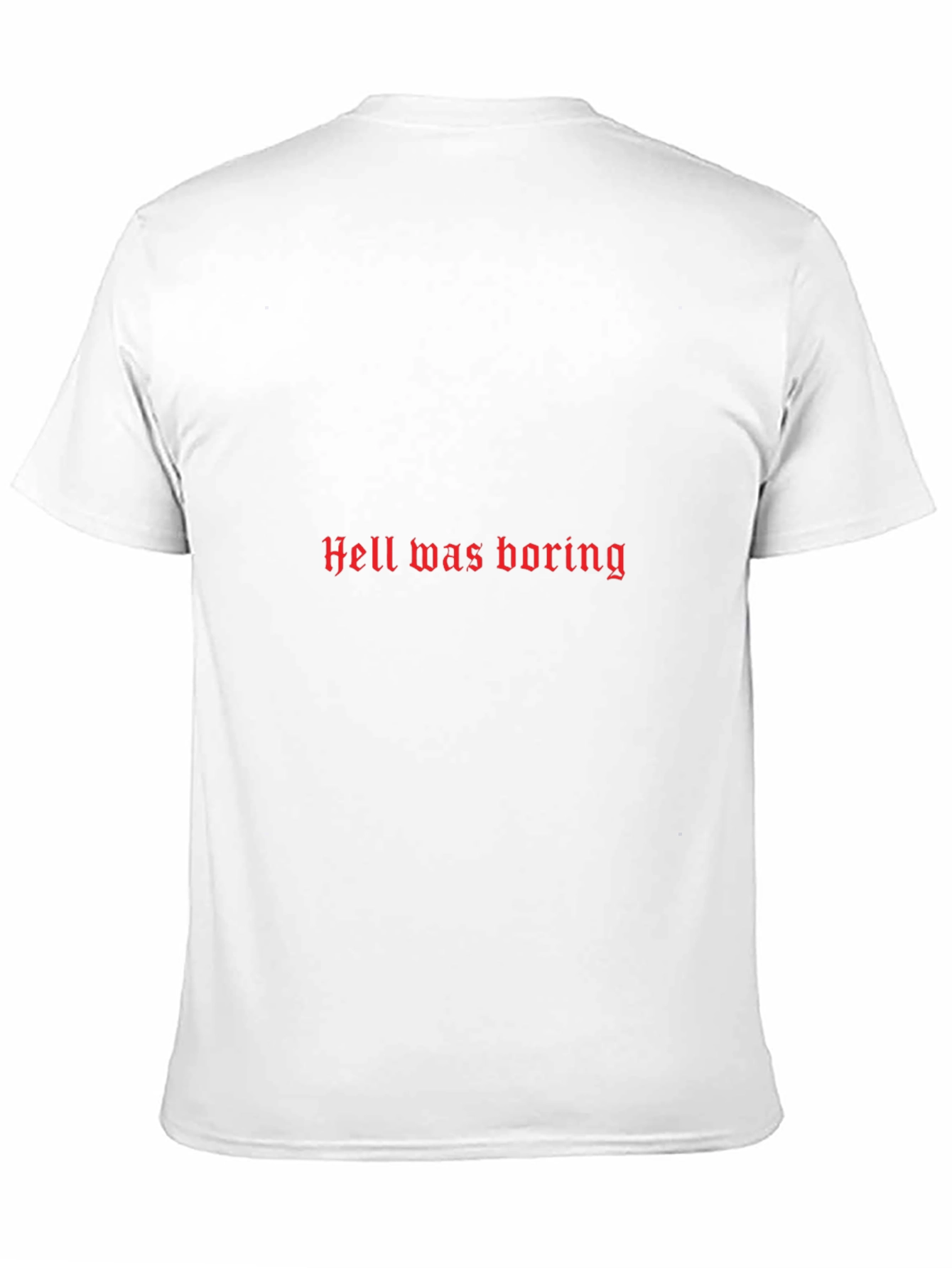 Black Hell Was Boring Graphic T-Shirt - Black view 11