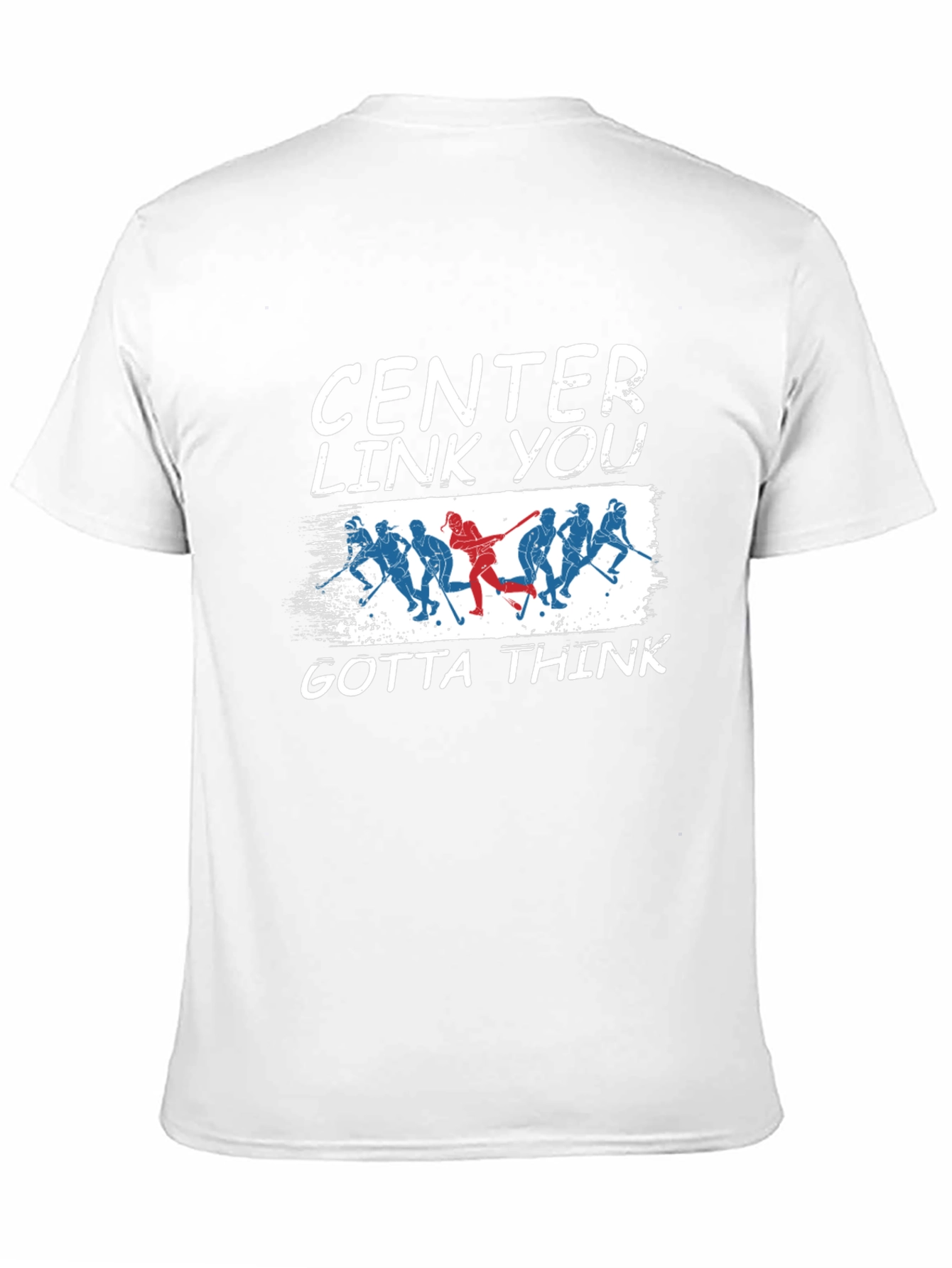 Black Center Link You Gotta Think Hockey Graphic Tee view 11