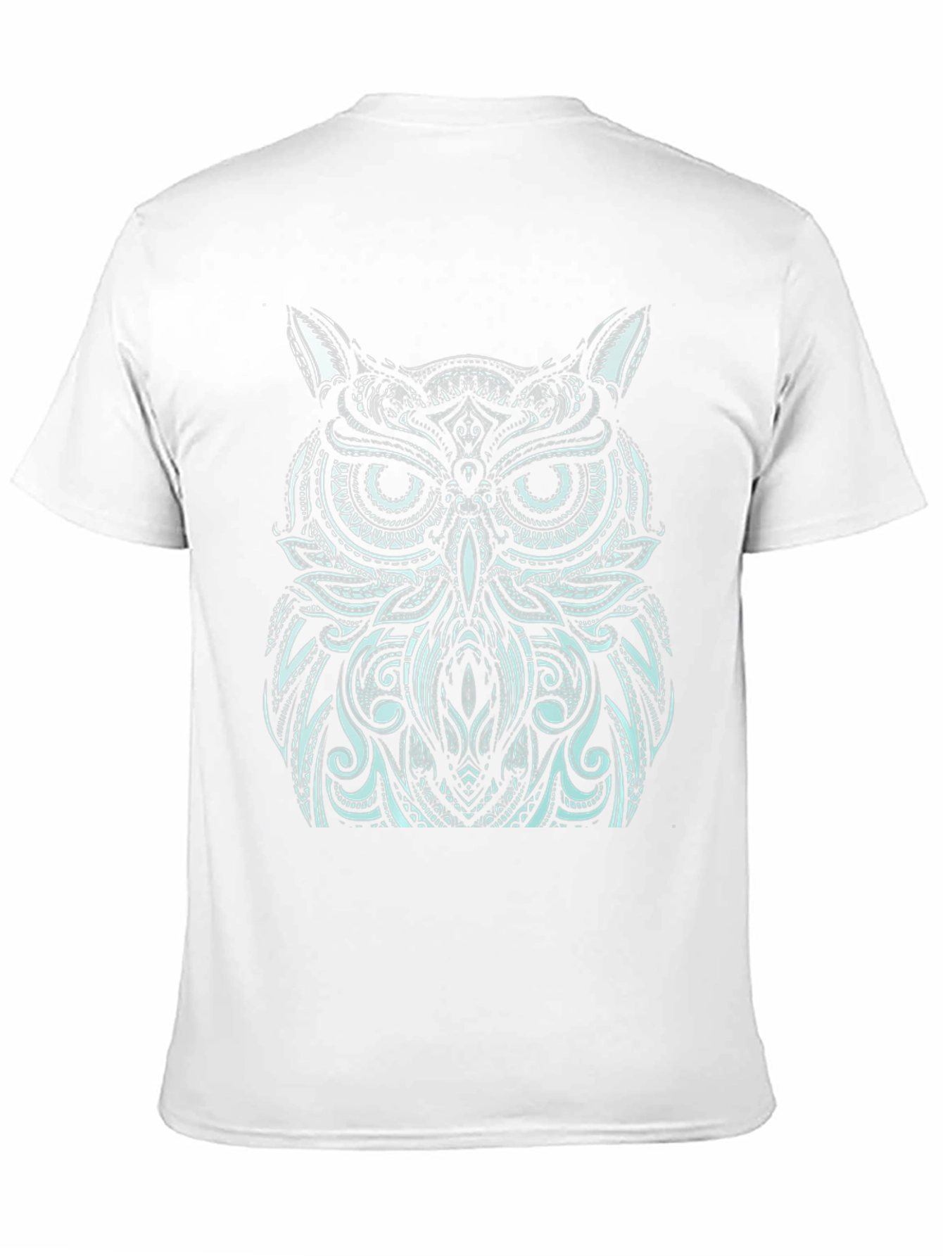 Black Owl Graphic Print Black T-Shirt view 11
