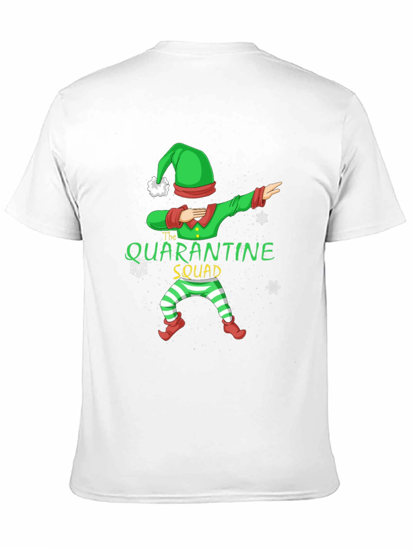 Black Quarantine Squad Elf T-Shirt - Holiday Fun view 11
