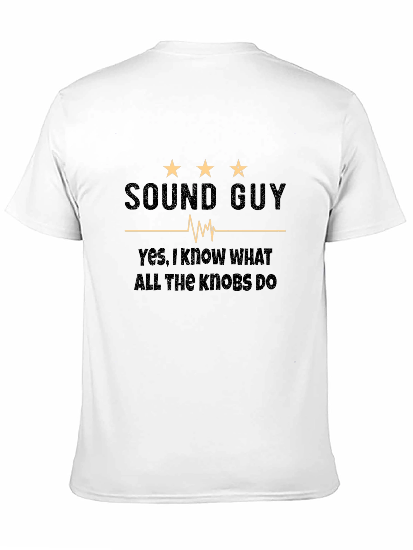 Black Sound Guy T-Shirt - I Know What All The Knobs Do! view 11