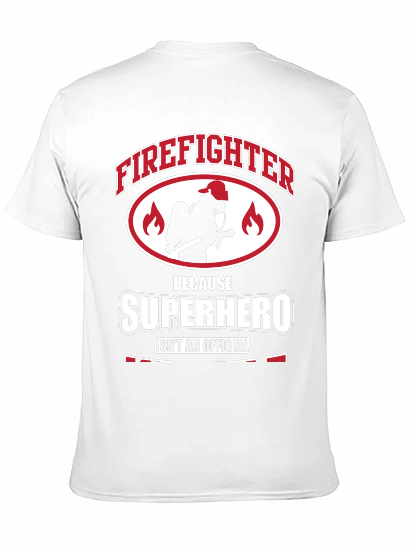 Black Firefighter Superhero Graphic Tee - Heroic Design view 11