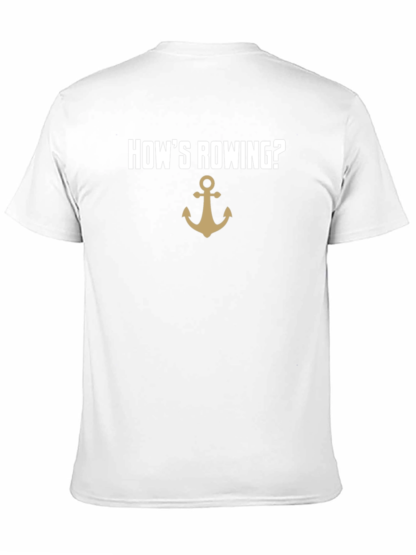 Black How's Rowing? Anchor Graphic T-Shirt view 11