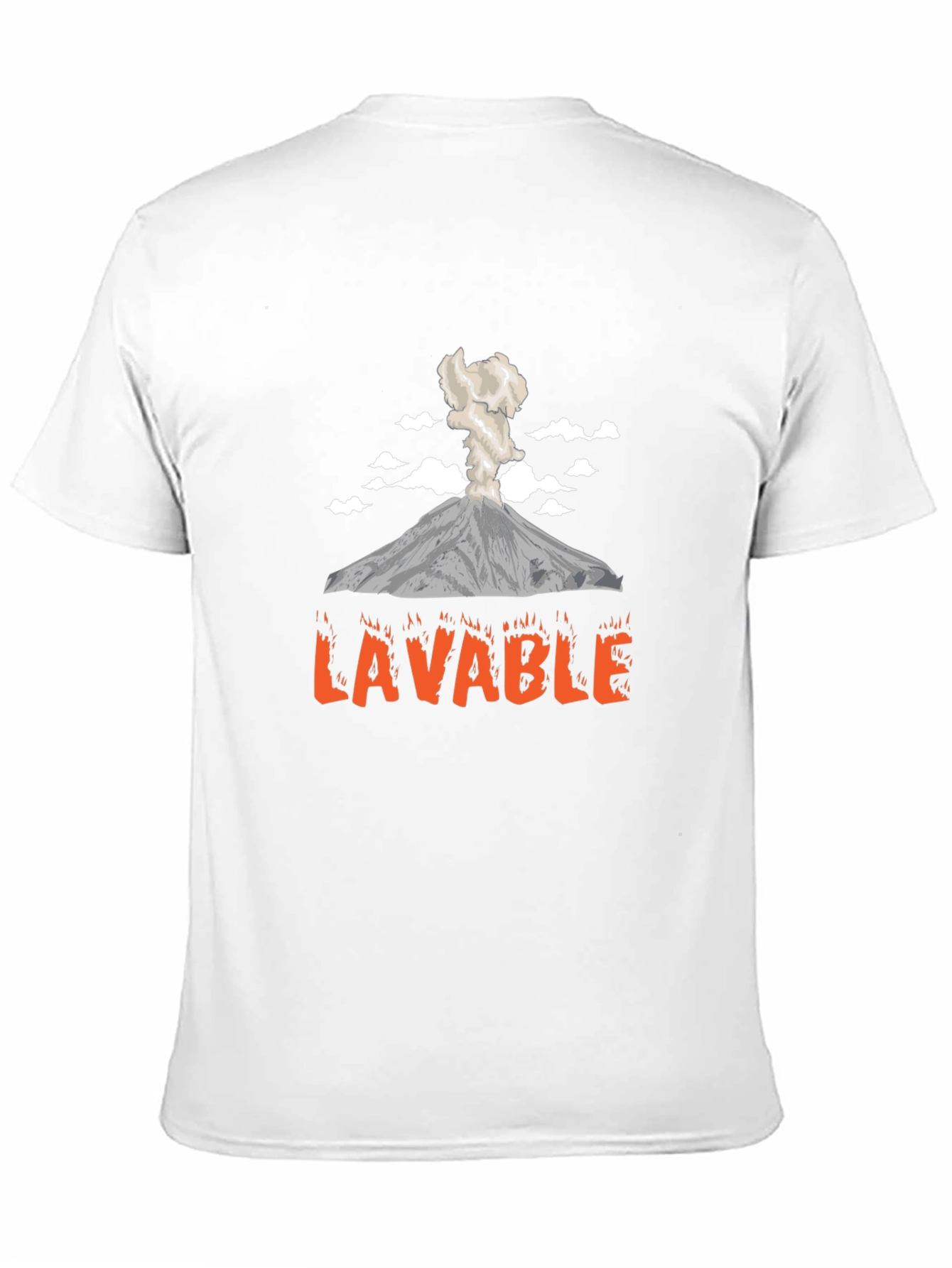 Black LAVABLE Volcano T-Shirt - Funny Graphic Tee view 11