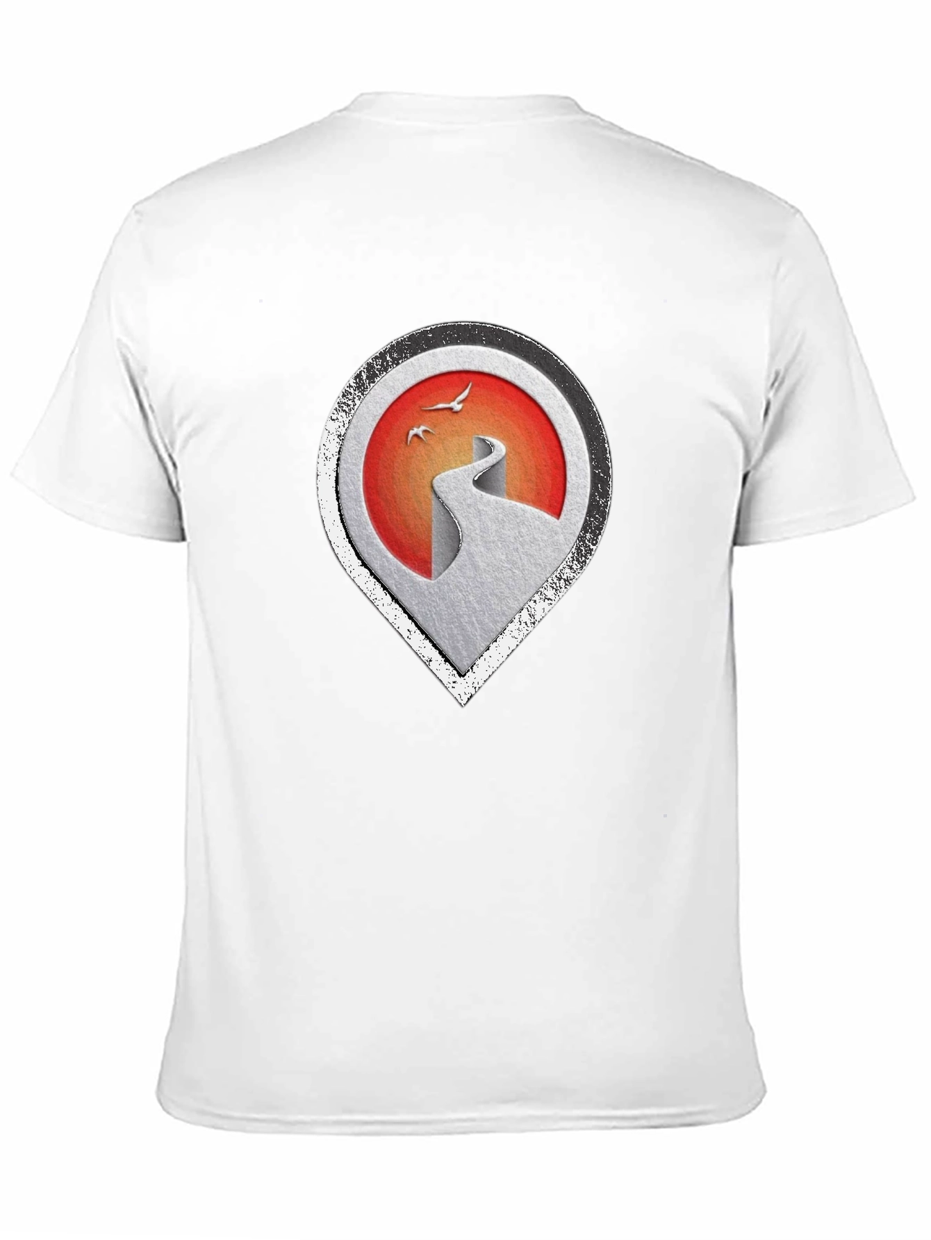 Black Stylish Black Tee with Scenic Route Graphic view 11