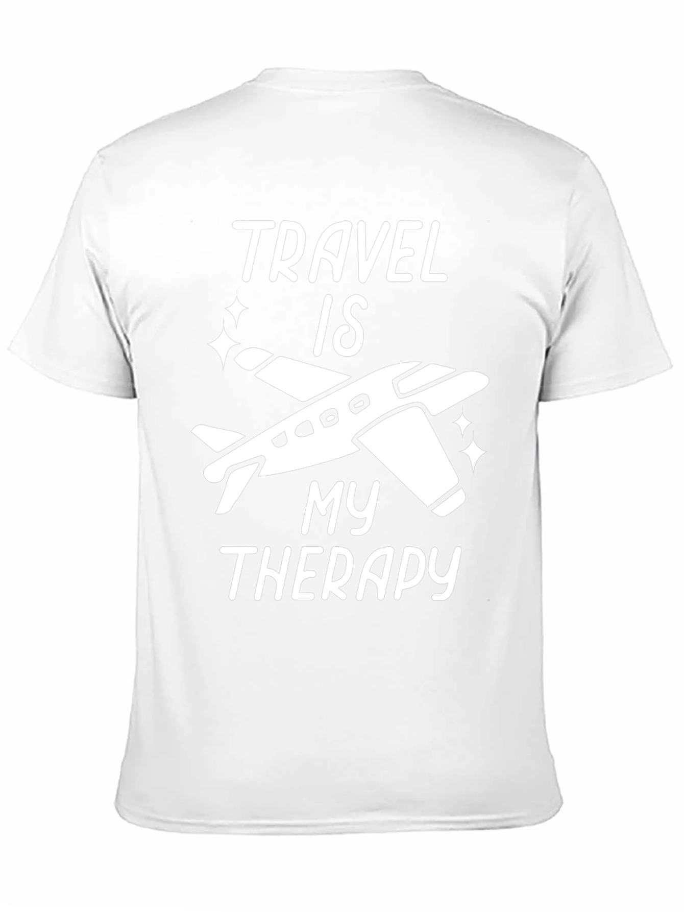 Black Travel Therapy T-Shirt view 11