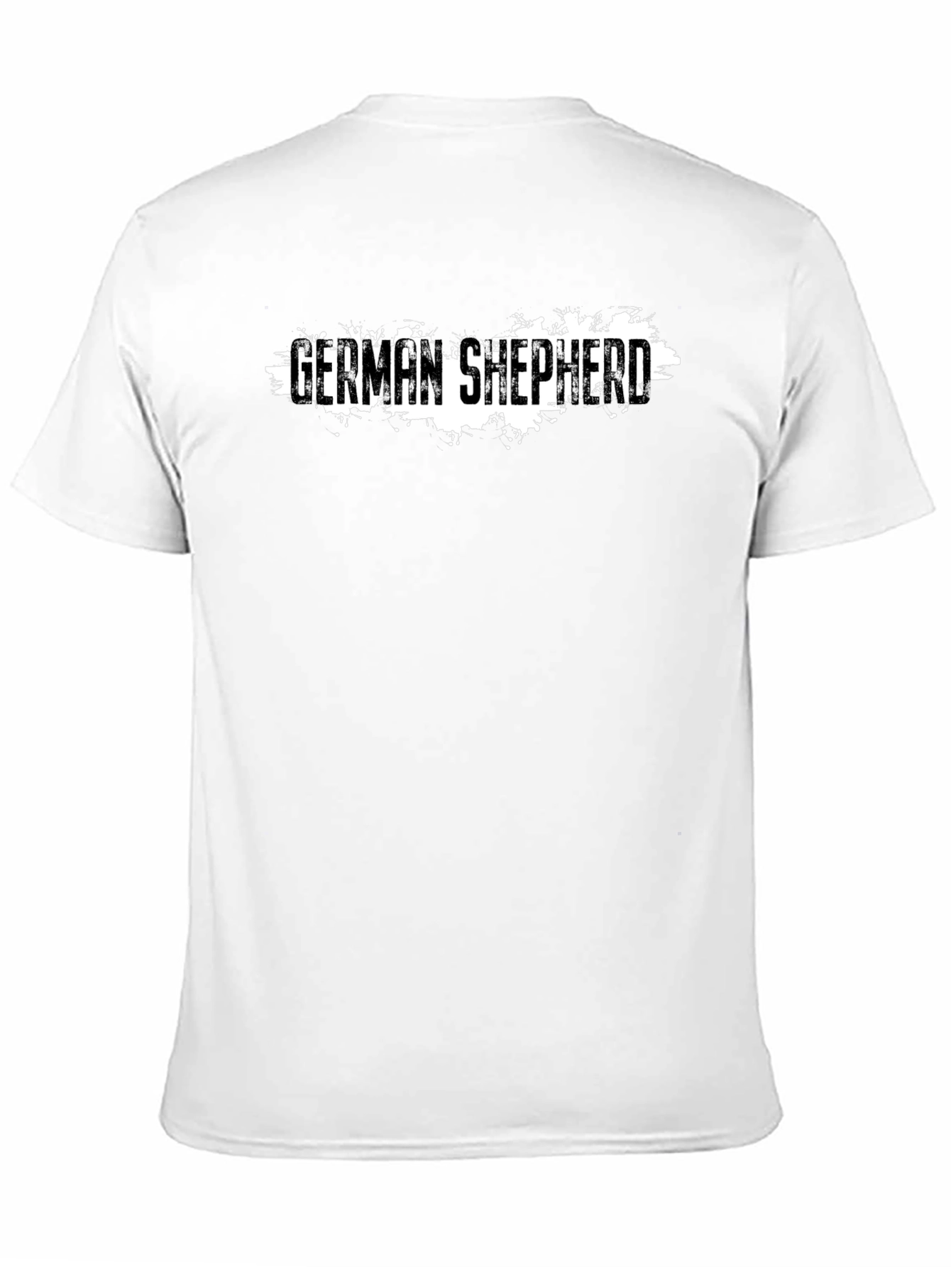 Black German Shepherd Graphic Tee - Black Cotton T-Shirt view 11