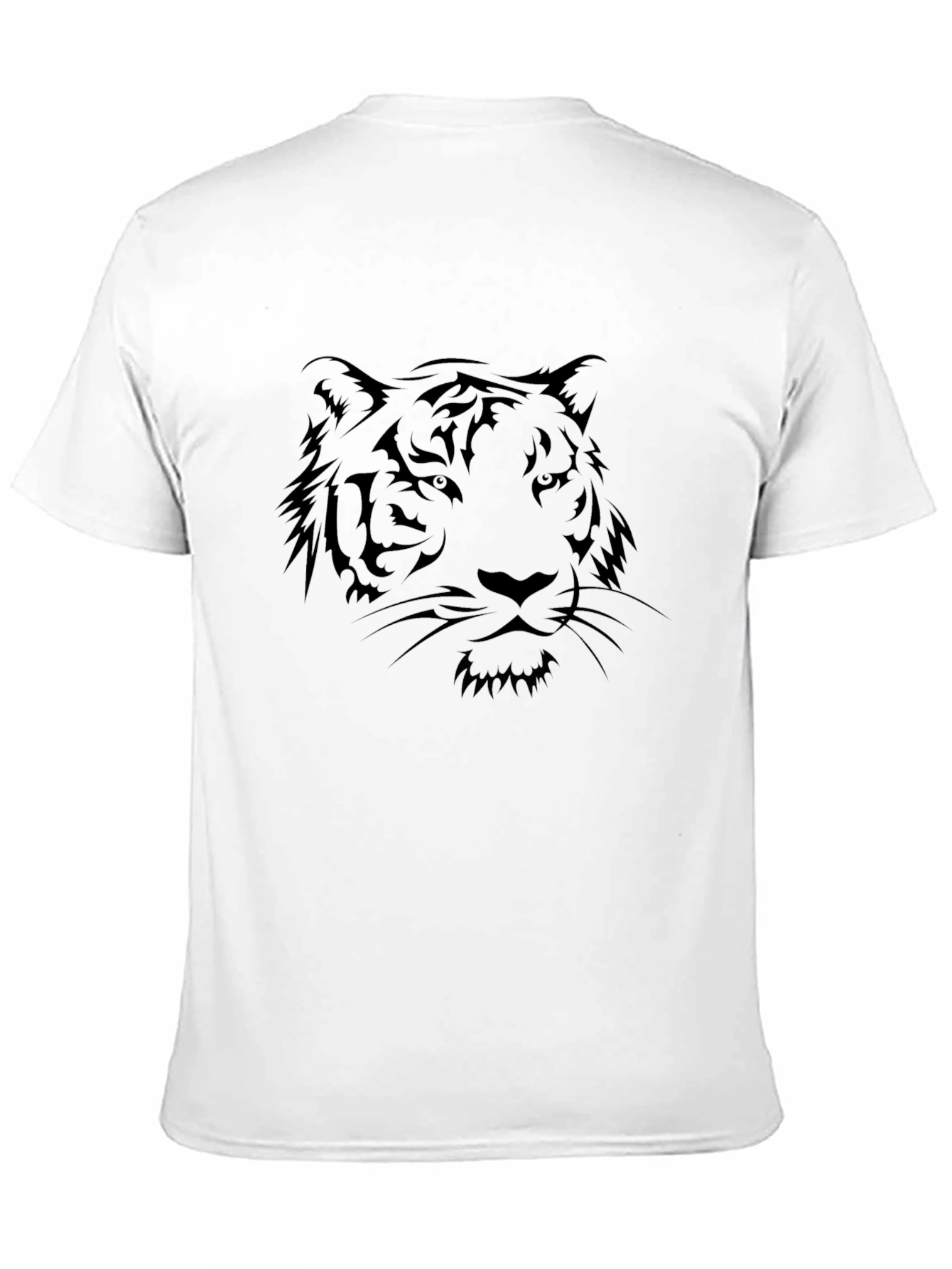 Black Tiger Graphic Tee - Cool Men's Black T-Shirt view 11