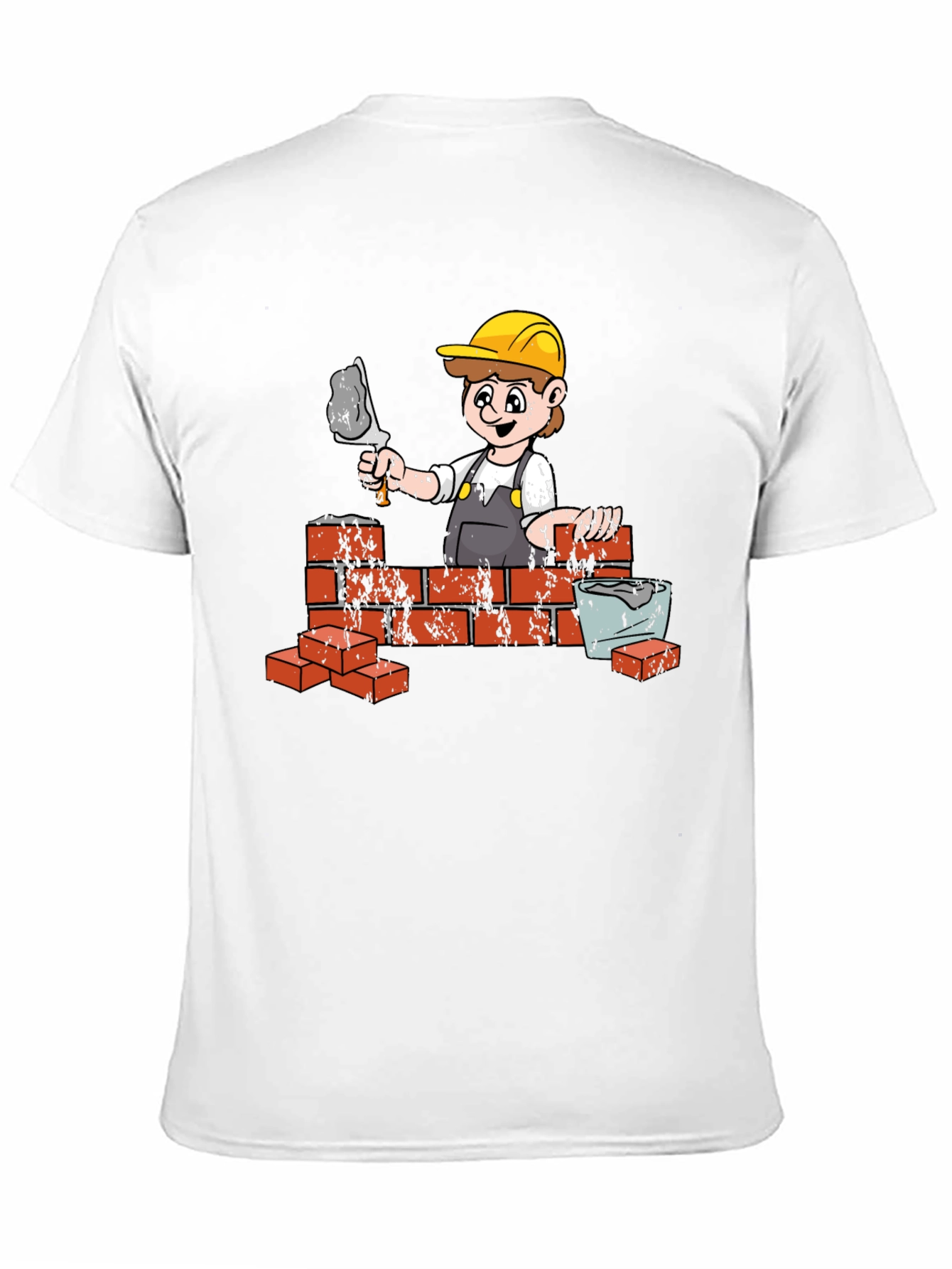 Black Construction Worker Graphic Tee view 11